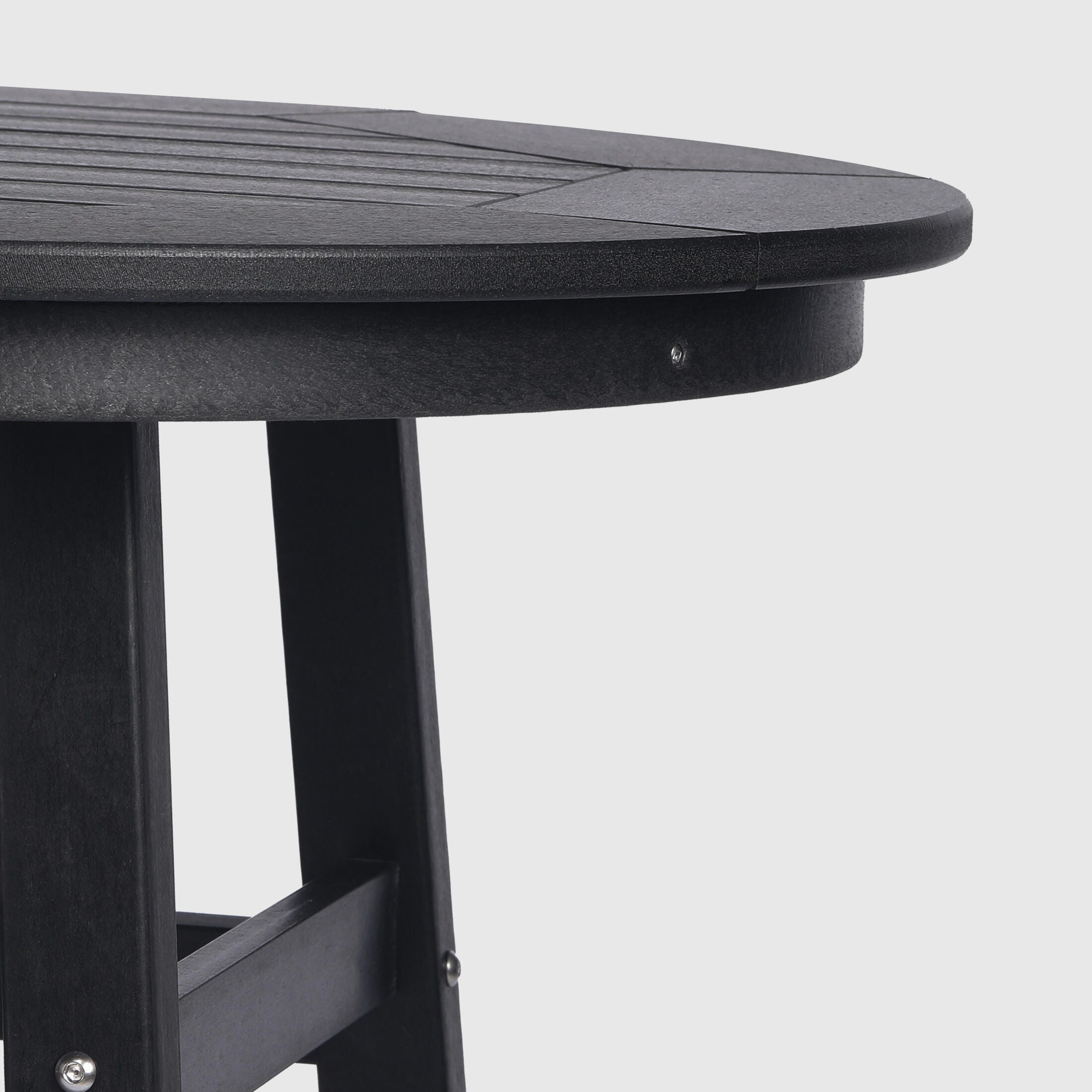 Westin Furniture Otto Outdoor Bar Table and 4 Bar Stools, Black, large
