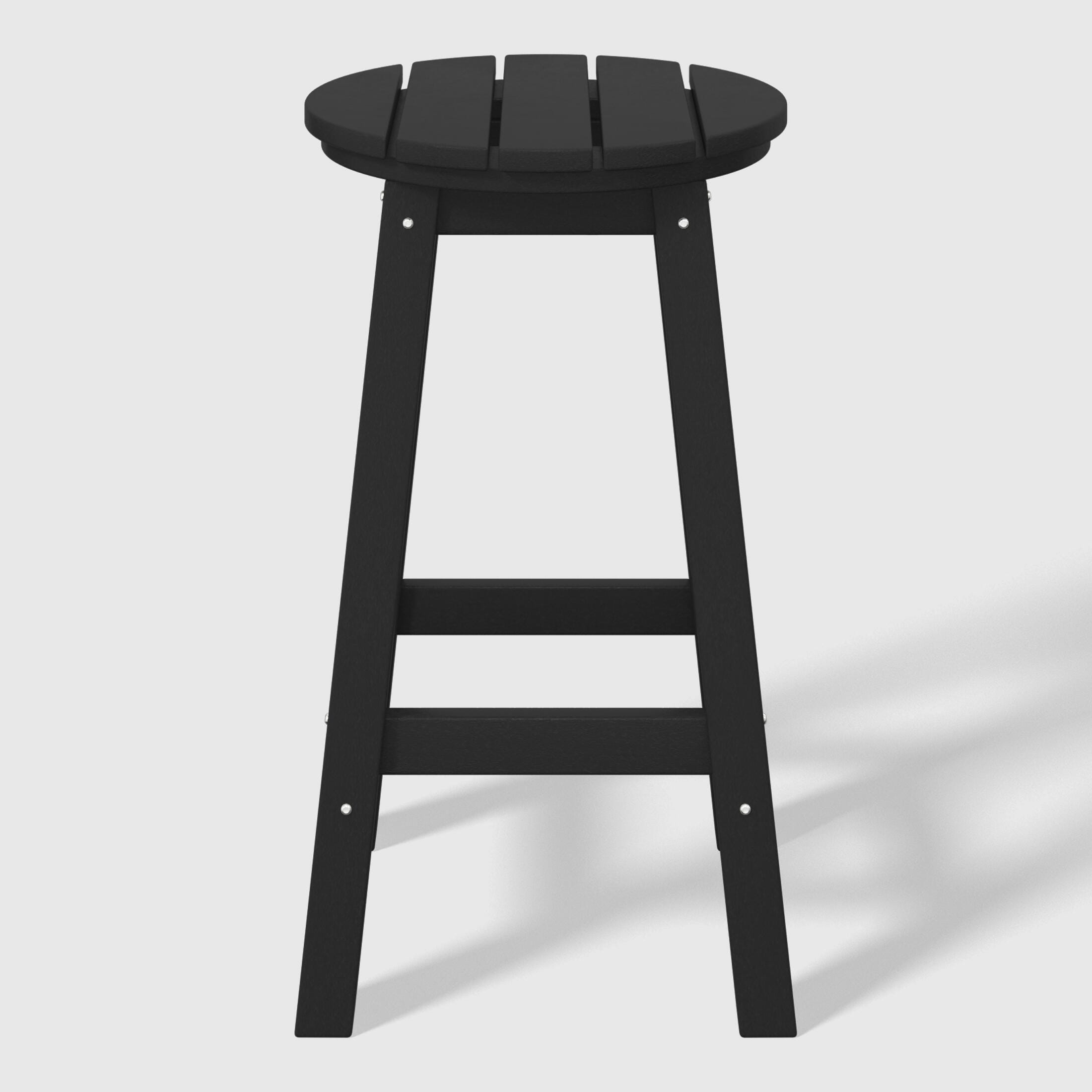 Westin Furniture Otto Outdoor Bar Table and 4 Bar Stools, Black, large