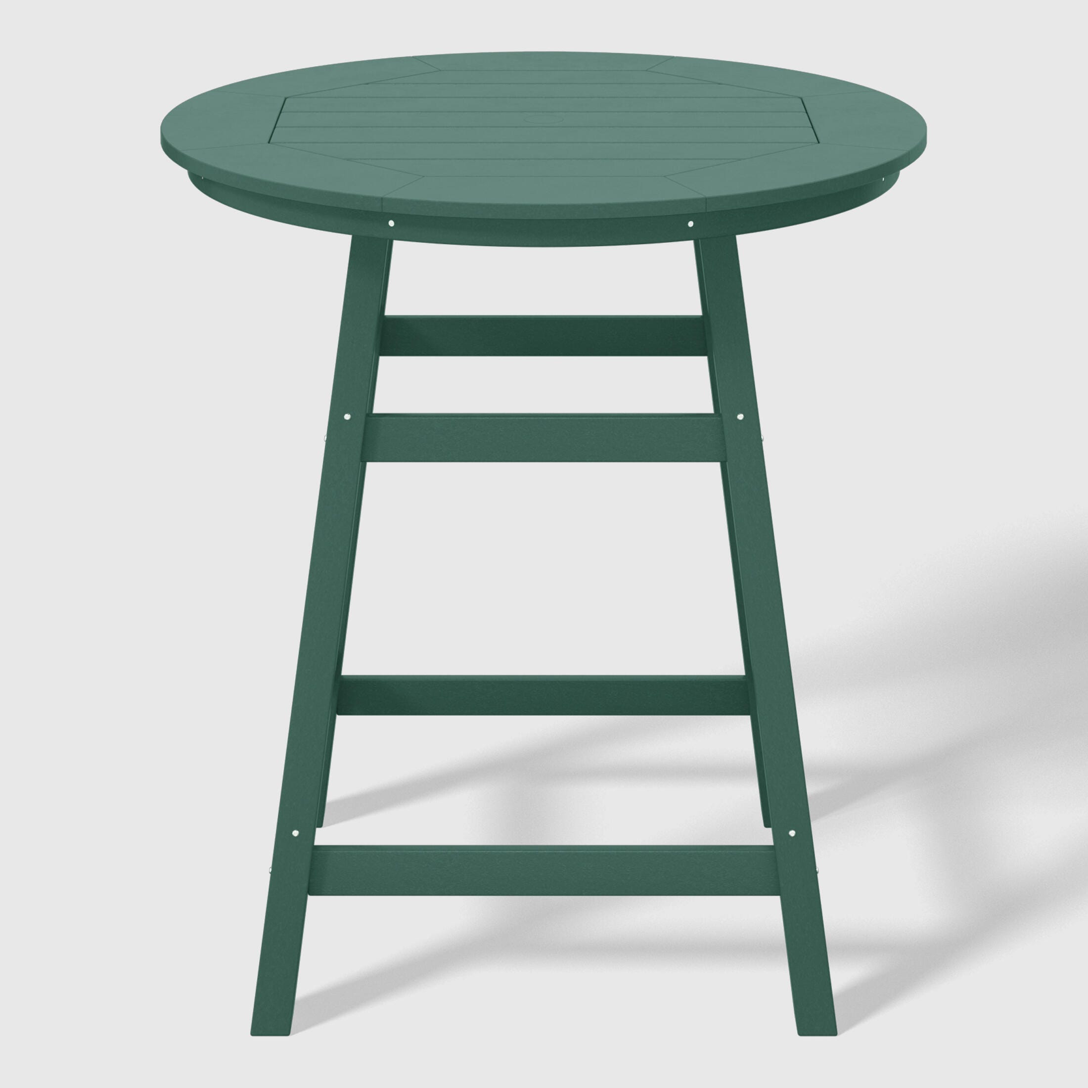 Westin Furniture Otto Outdoor Bar Table and 4 Bar Stools, Dark Green, large