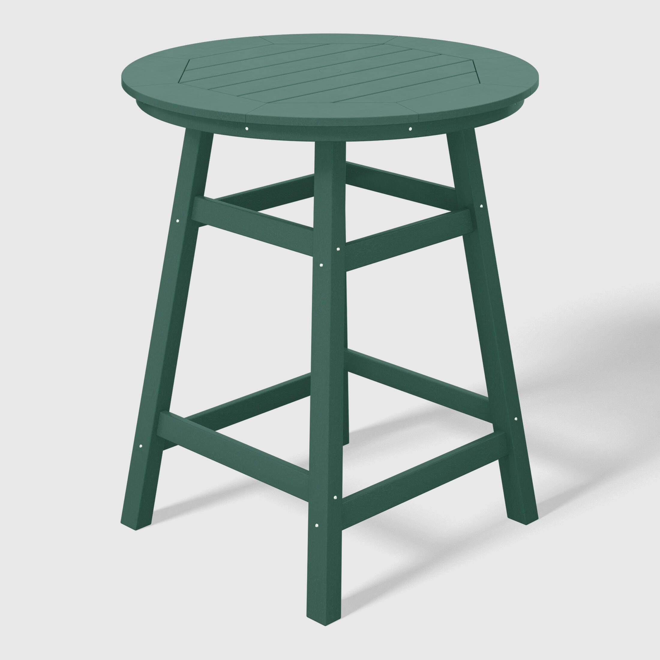 Westin Furniture Otto Outdoor Bar Table and 4 Bar Stools, Dark Green, large