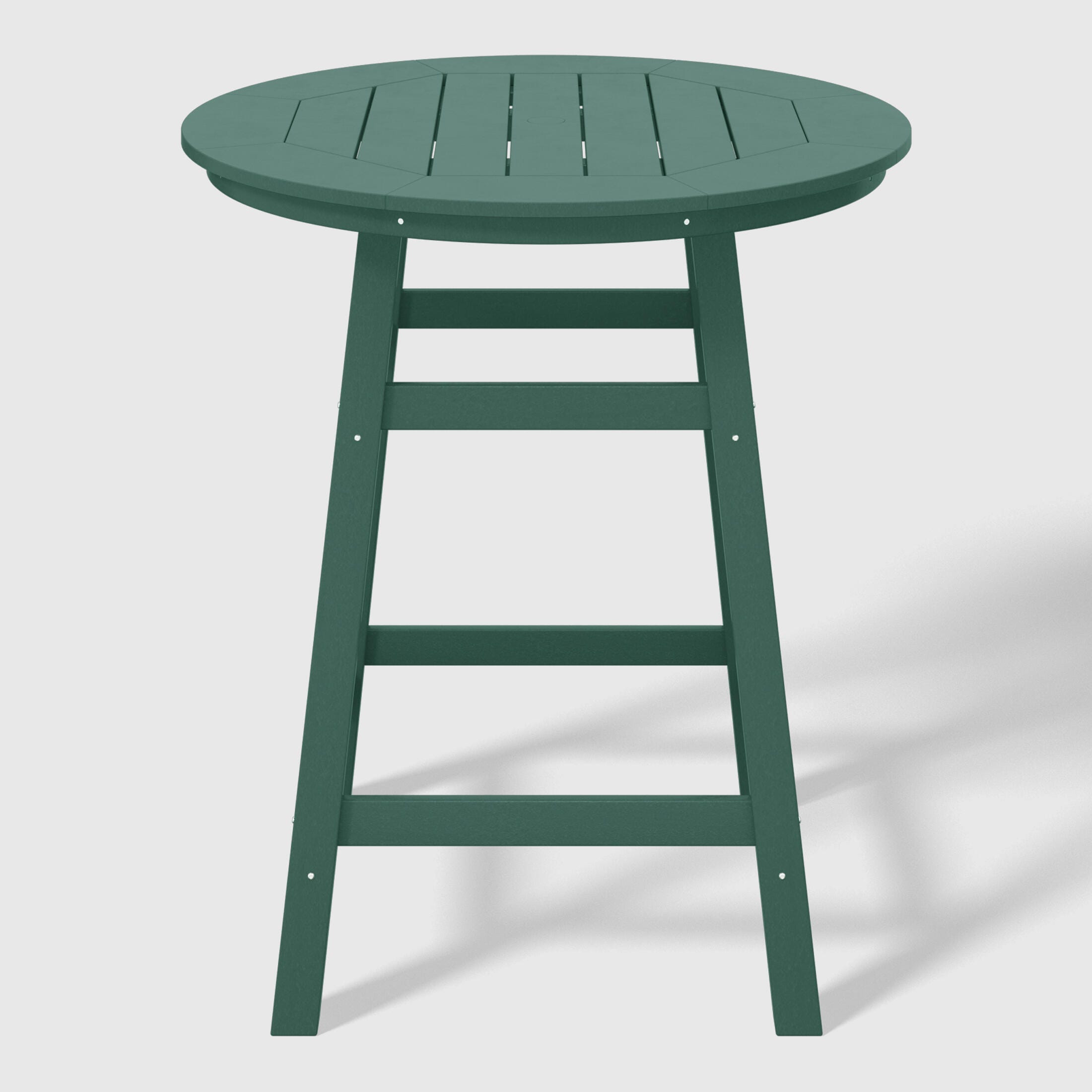 Westin Furniture Otto Outdoor Bar Table and 4 Bar Stools, Dark Green, large
