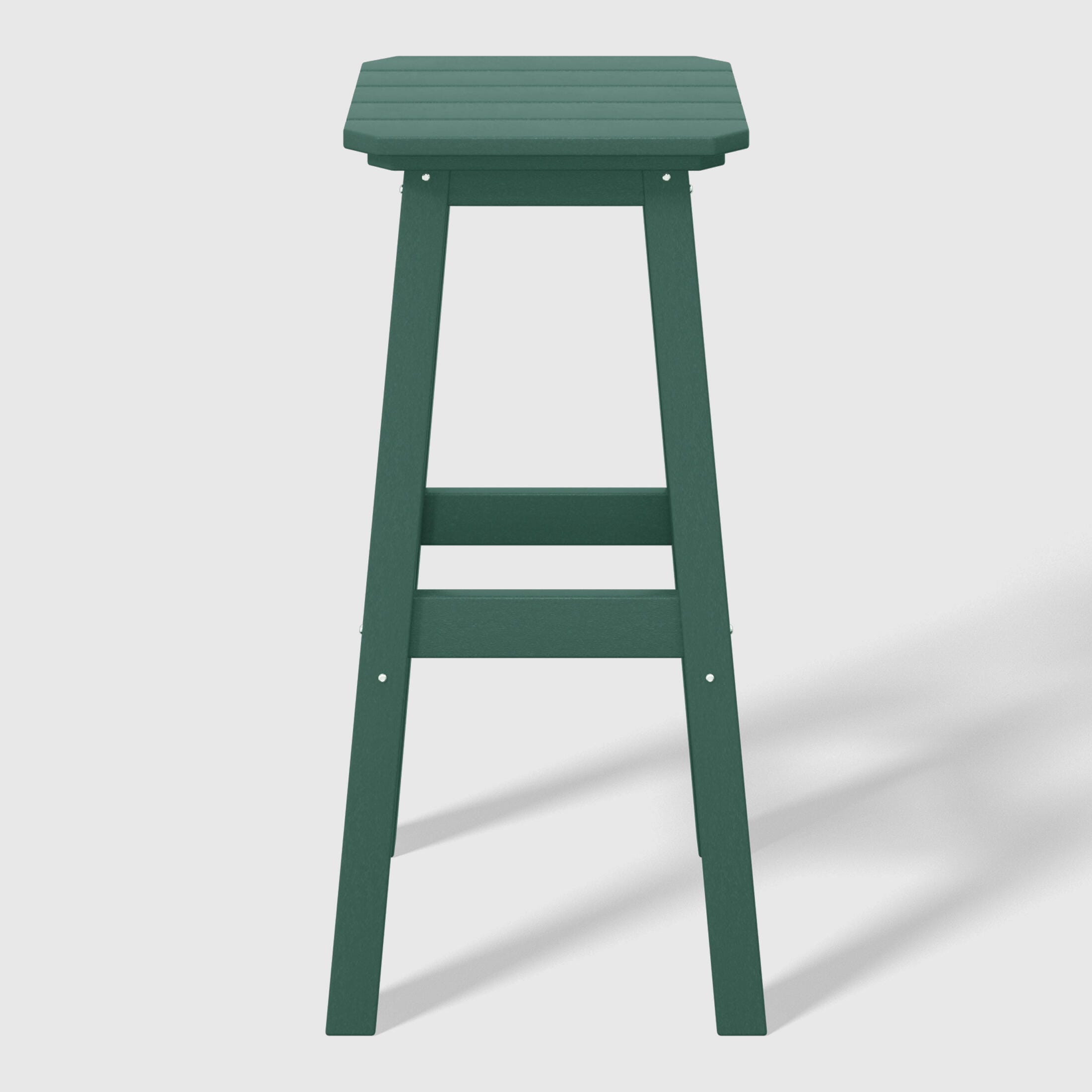 Westin Furniture Otto Outdoor Square Bar Table and 4 Bar Stools, Dark Green, large