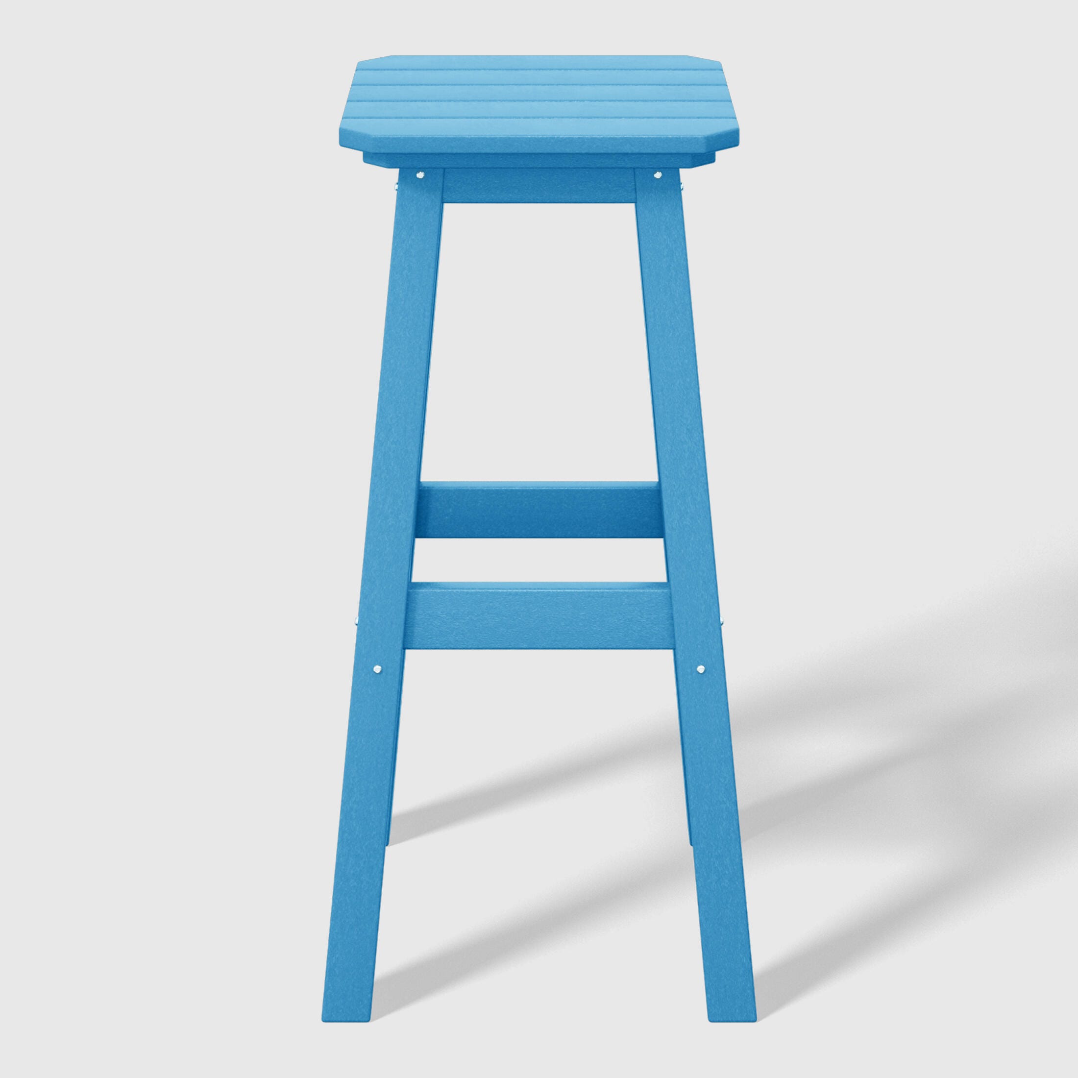 Westin Furniture Otto Outdoor Square Bar Table and 4 Bar Stools, Pacific Blue, large