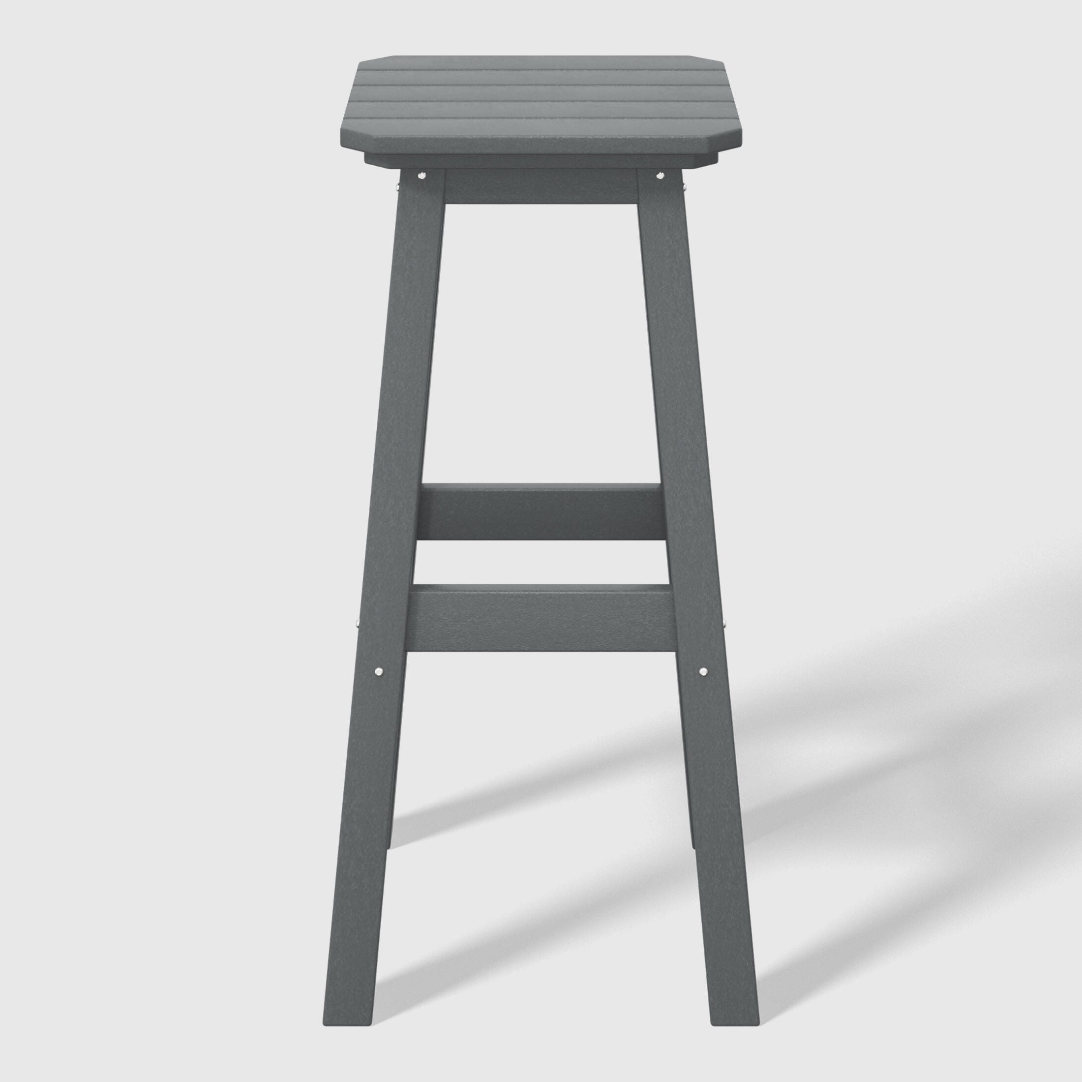Westin Furniture Otto Outdoor Square Bar Table and 4 Bar Stools, Gray, large