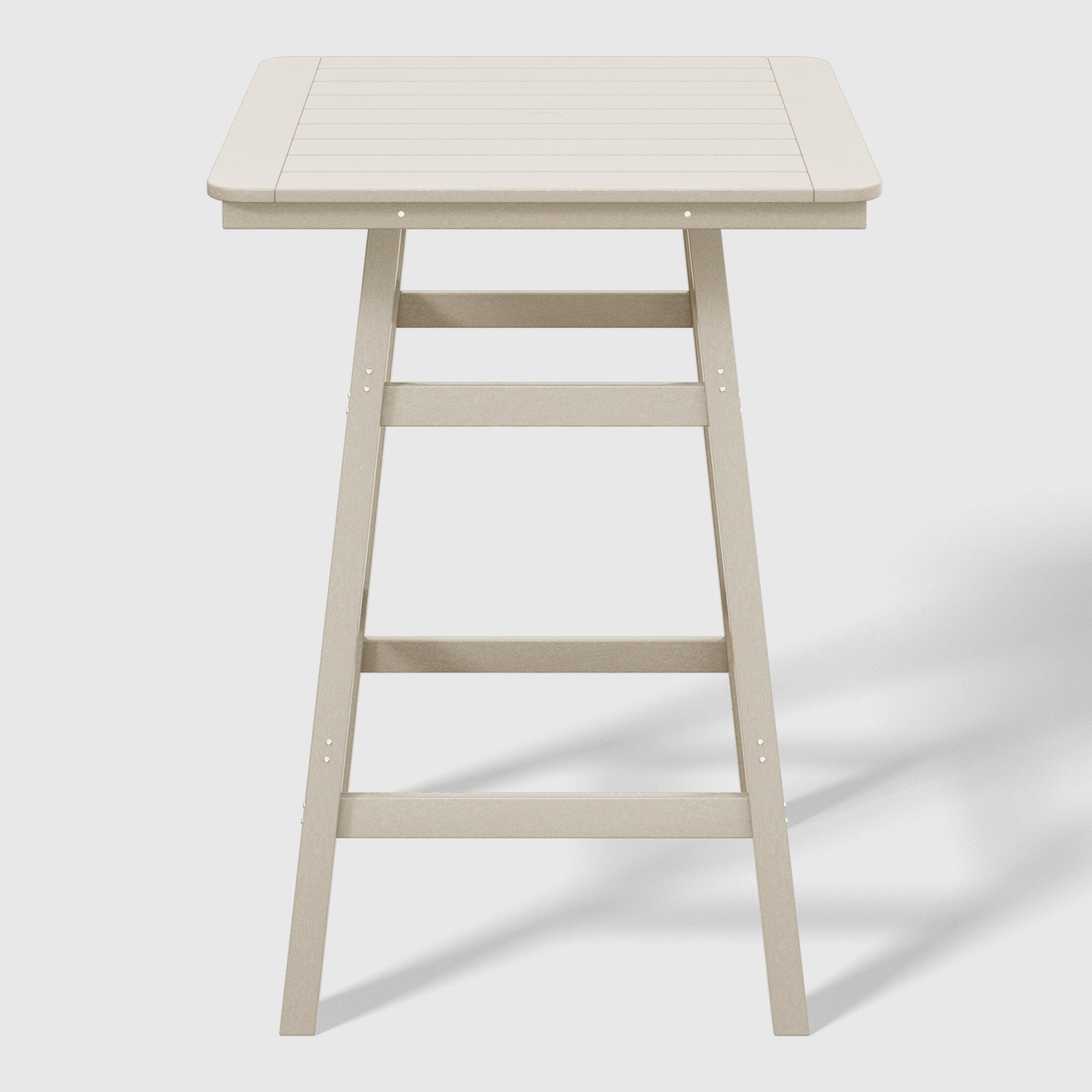 Westin Furniture Otto Outdoor Square Bar Table and 4 Bar Stools, Sand, large
