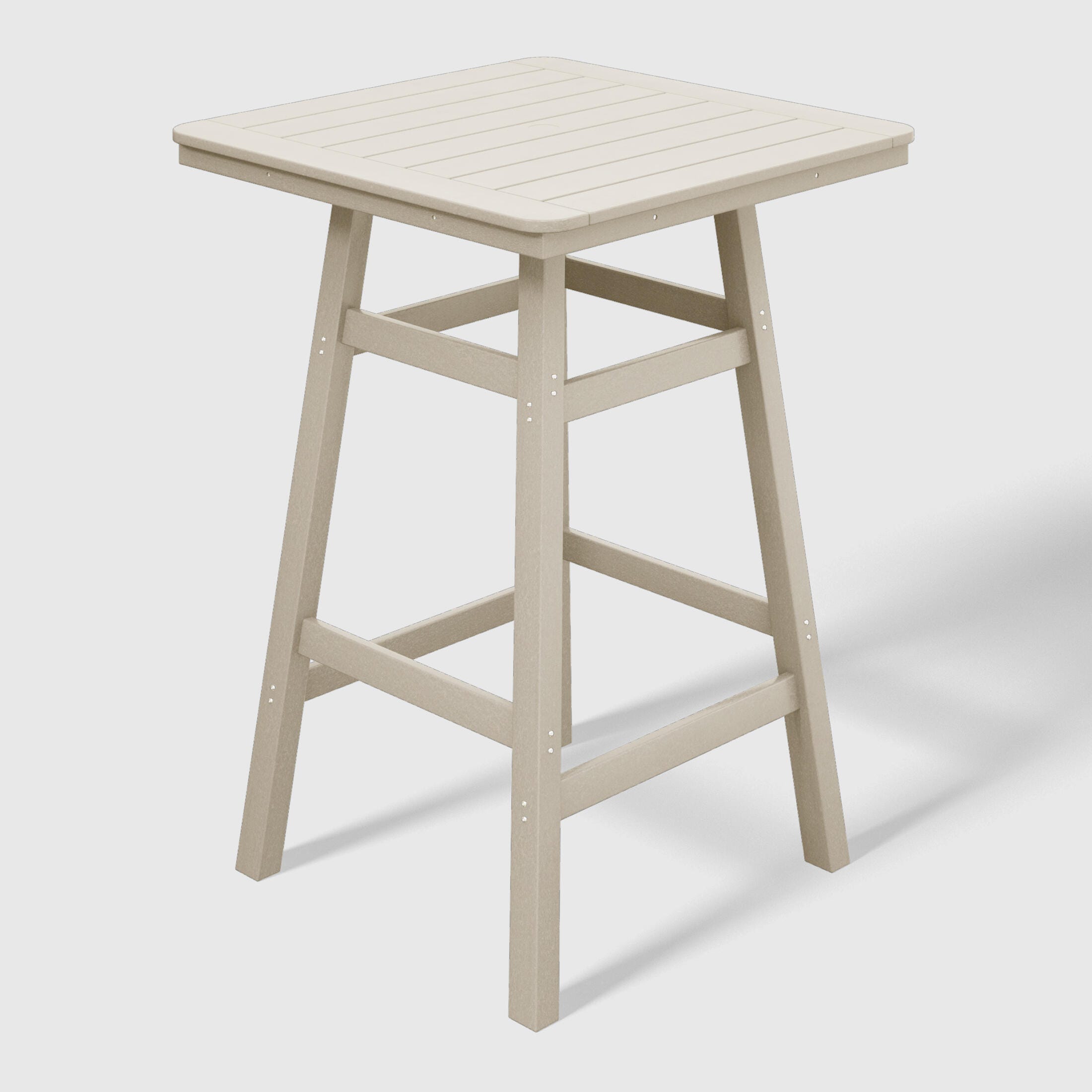 Westin Furniture Otto Outdoor Square Bar Table and 4 Bar Stools, Sand, large