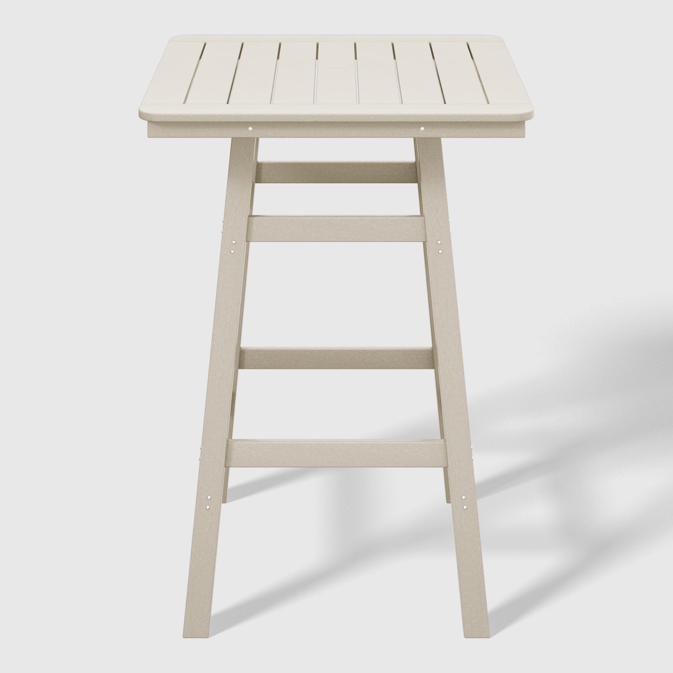 Westin Furniture Otto Outdoor Square Bar Table and 4 Bar Stools, Sand, large