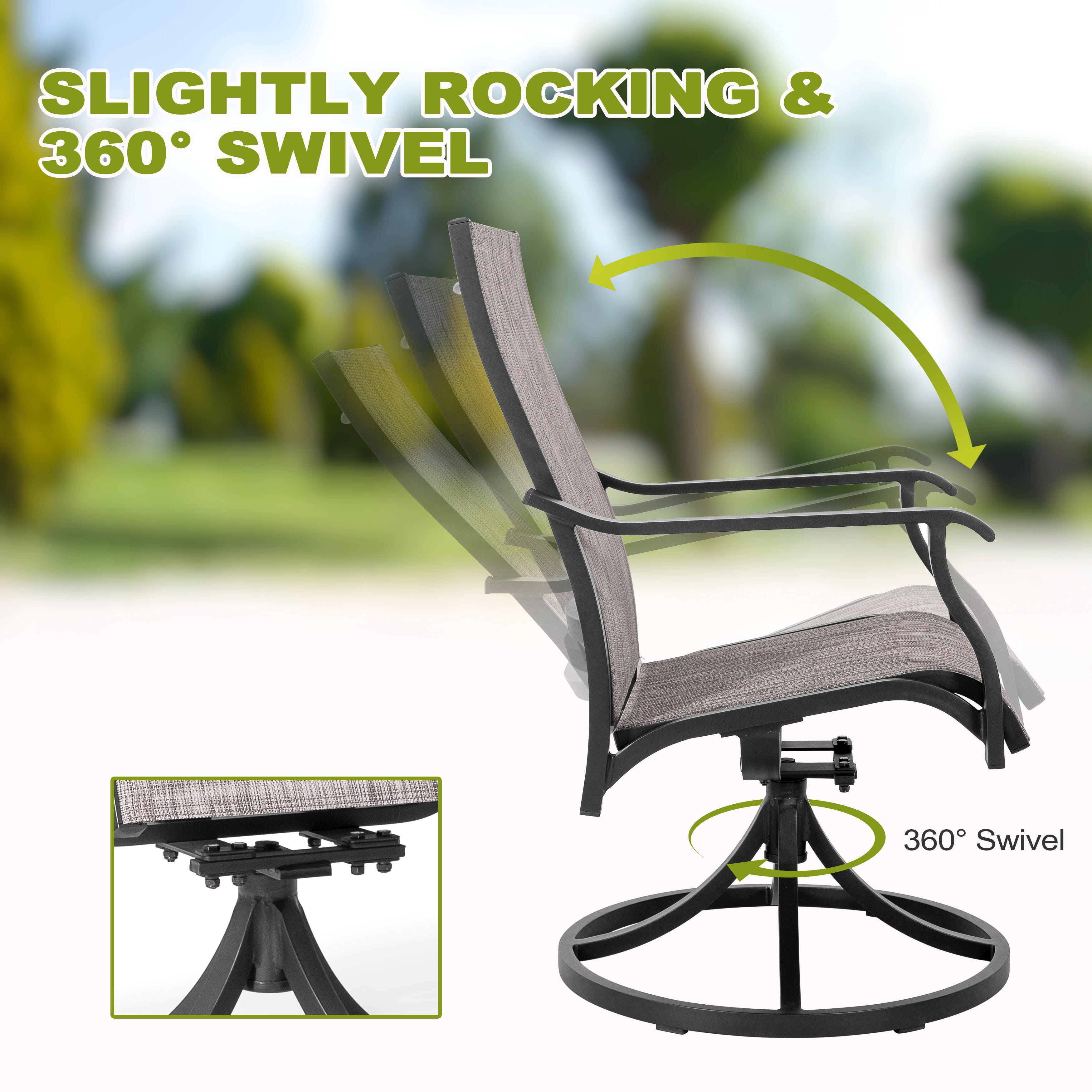 Nuu Garden Outdoor Dining Table and 6 Chairs, , large