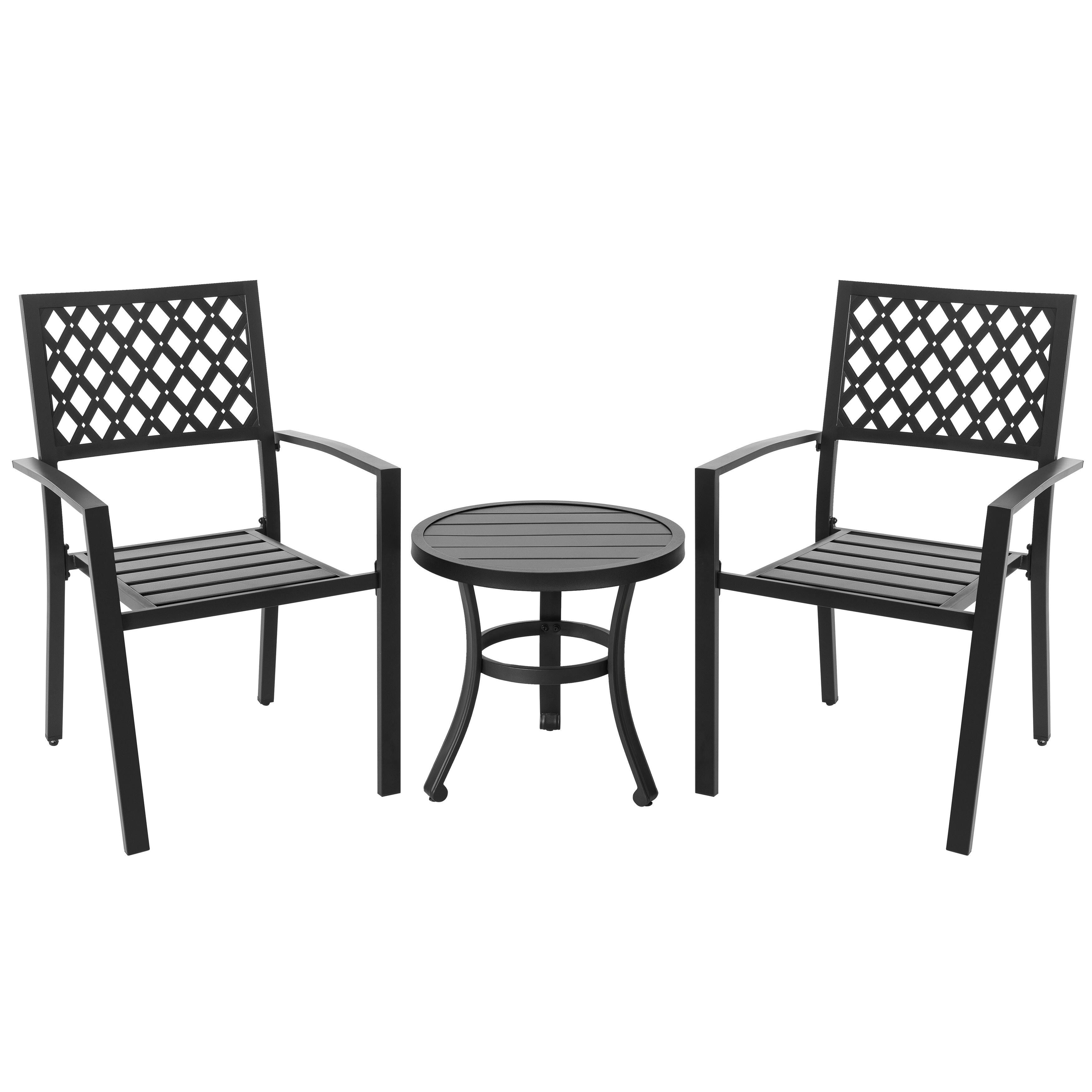 Nuu Garden Outdoor Bistro Table and 2 Chairs, , large