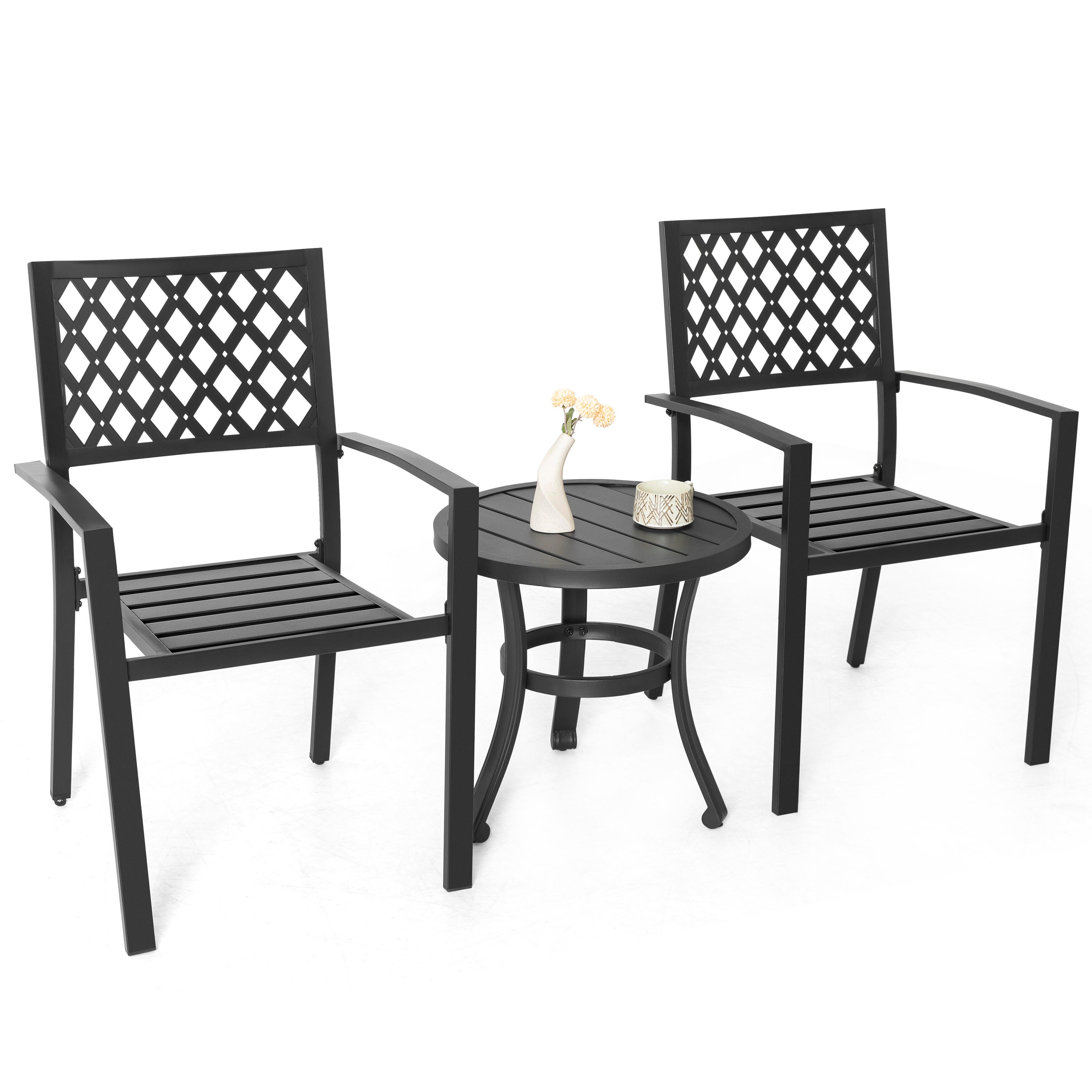 Nuu Garden Outdoor Bistro Table and 2 Chairs, , large