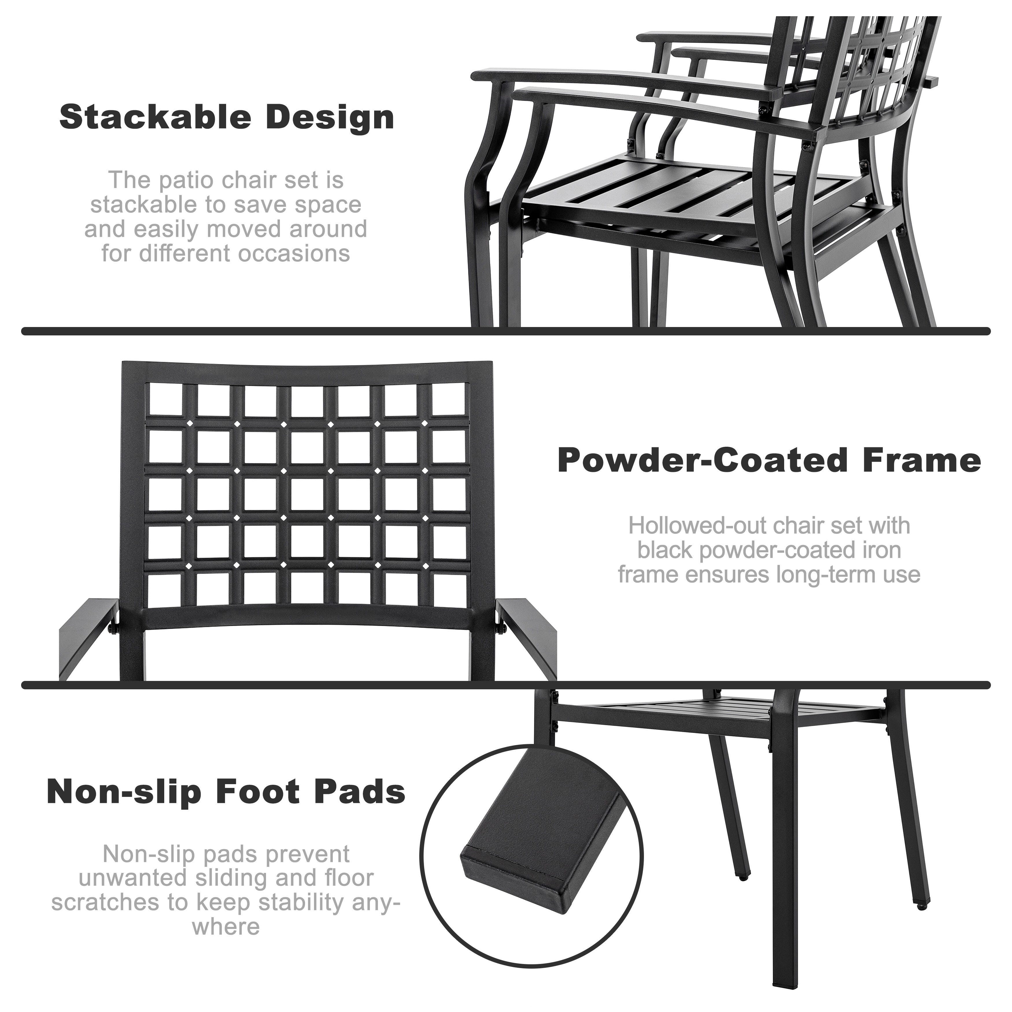 Nuu Garden Outdoor Dining Table with 4 Chairs, , large