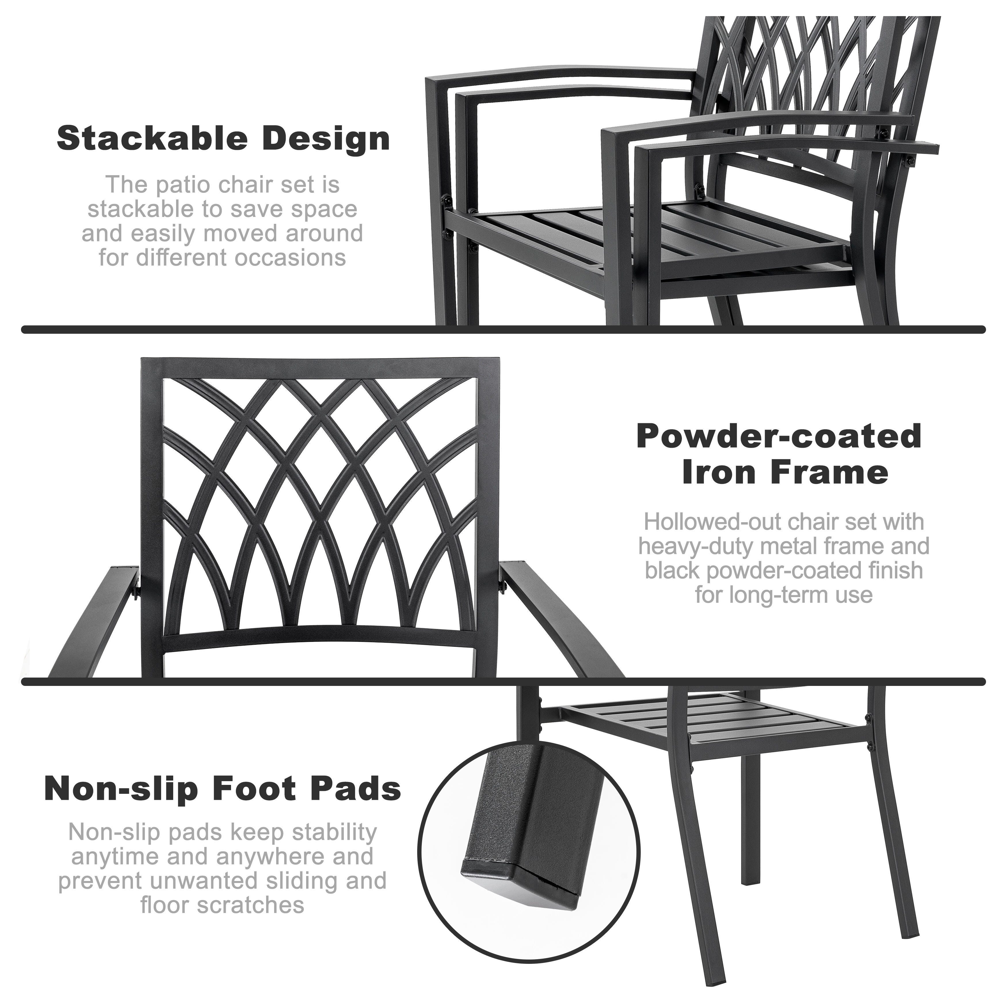 Nuu Garden Outdoor Square Dining Table and 4 Chairs, , large