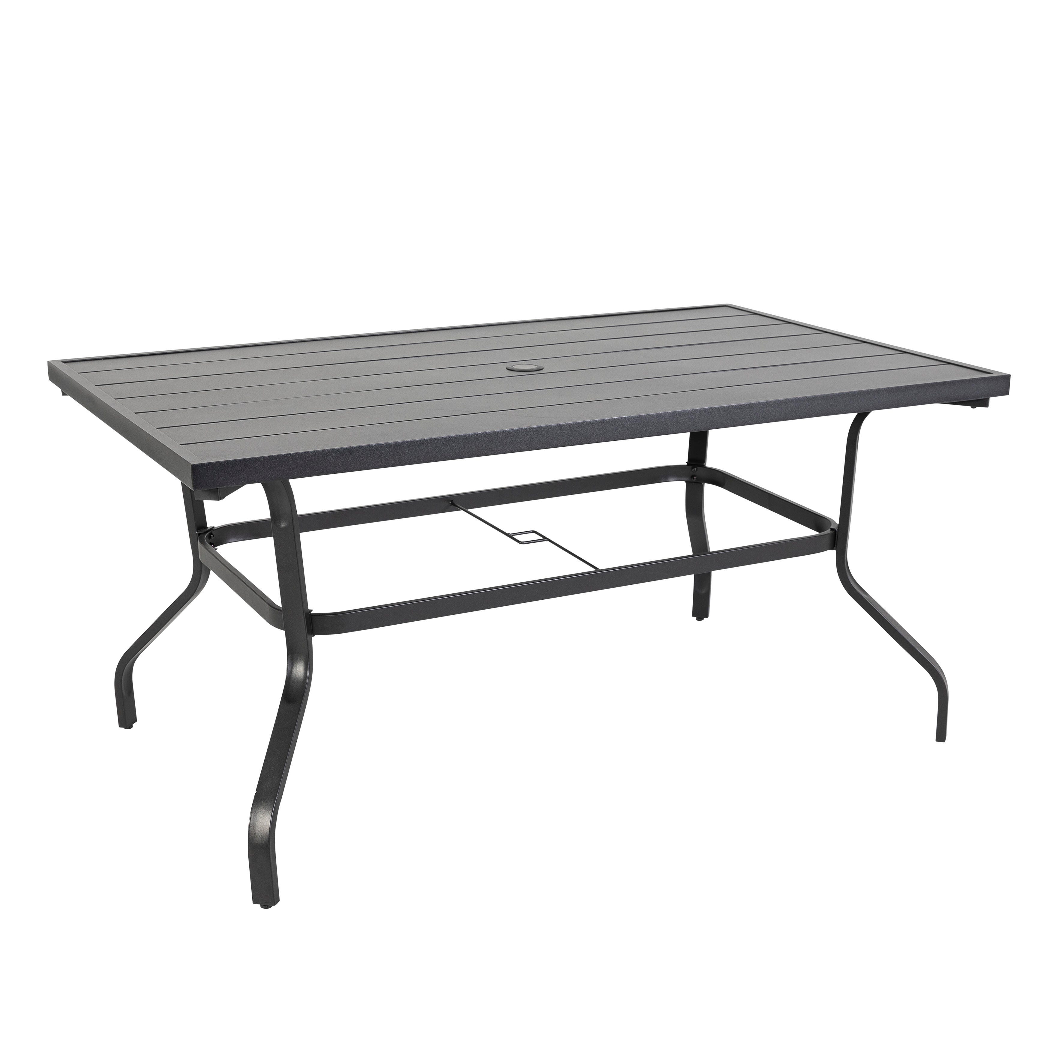 Nuu Garden Outdoor Dining Table and 6 Chairs, , large