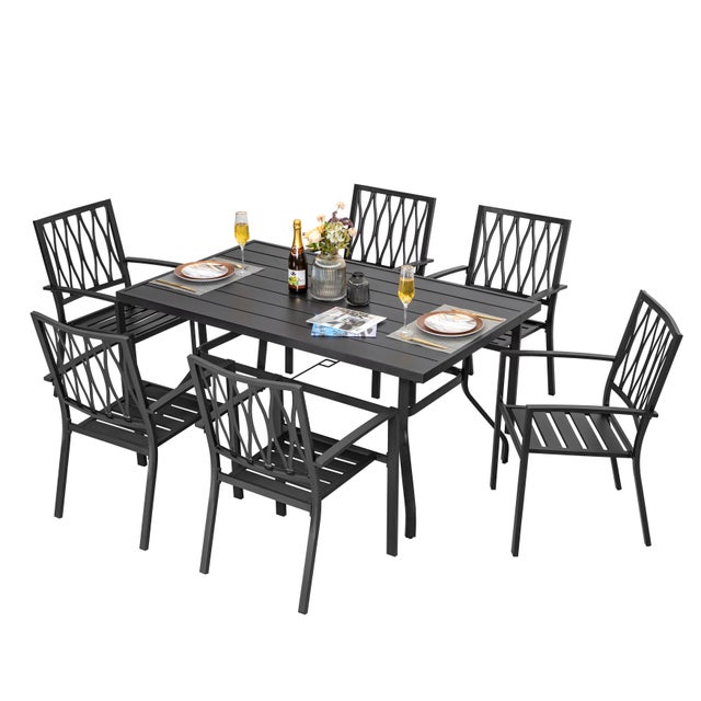 Nuu Garden Outdoor Dining Table and 6 Chairs