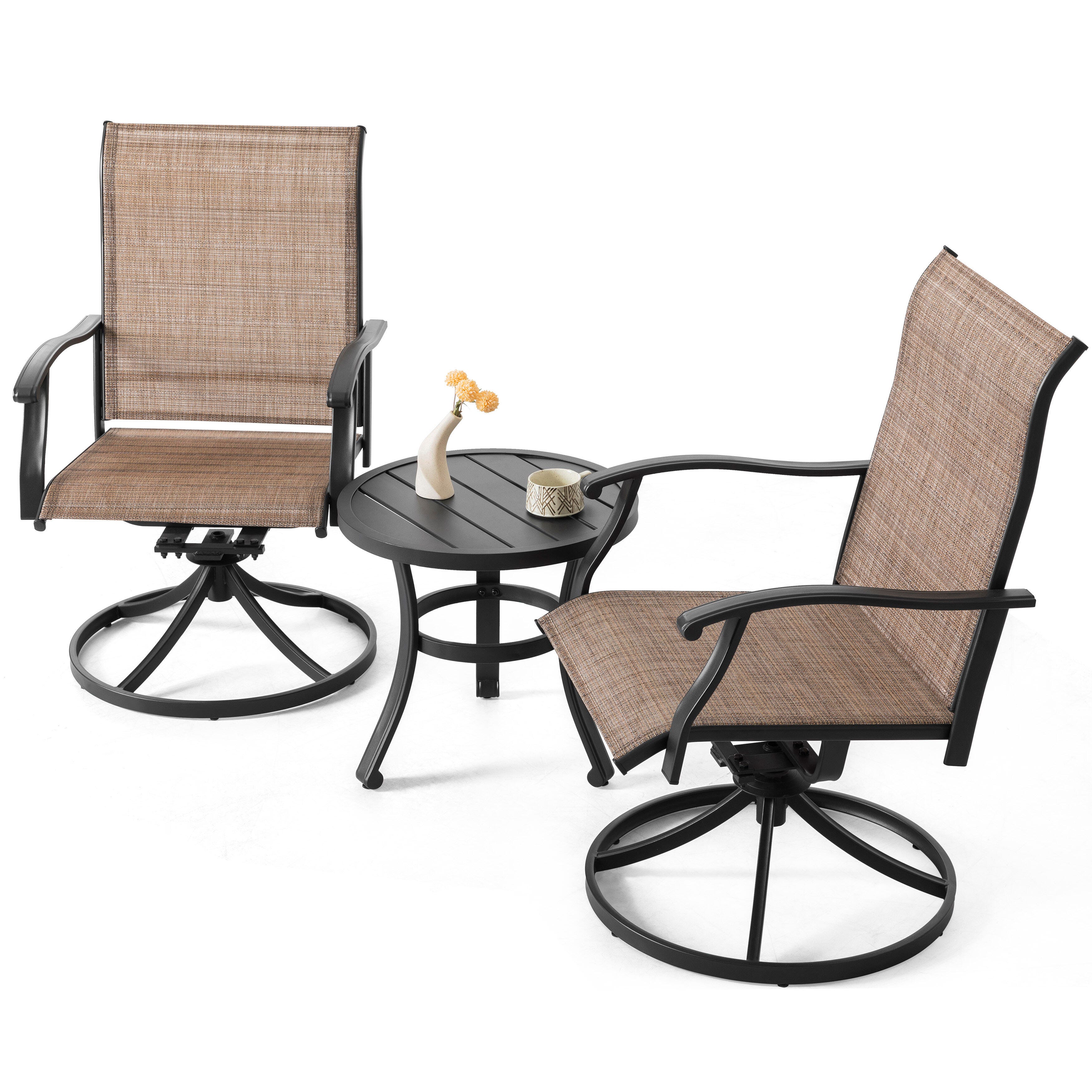 Nuu Garden Outdoor Bistro Table and 2 Chairs, , large