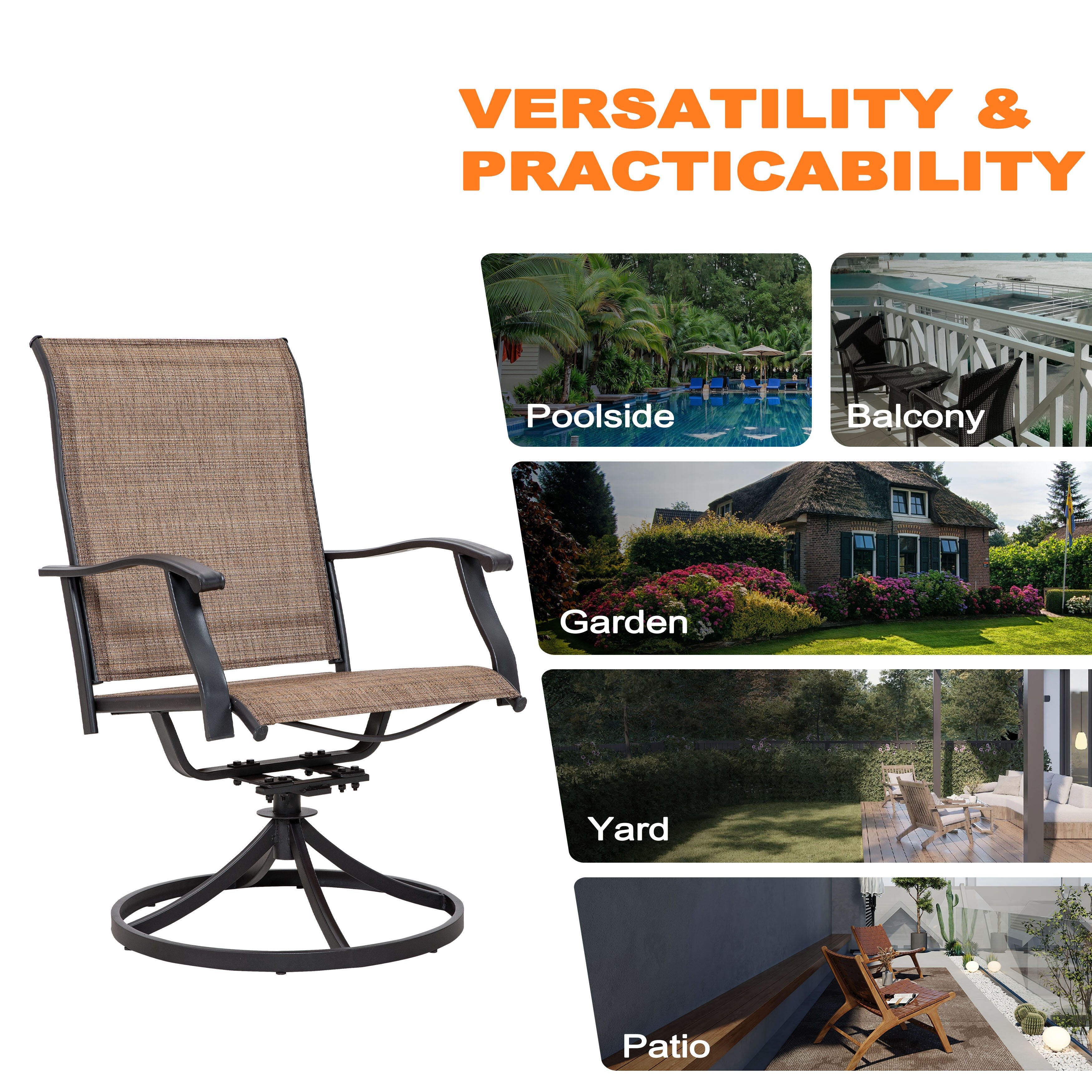 Nuu Garden Outdoor Bistro Table and 2 Chairs, , large