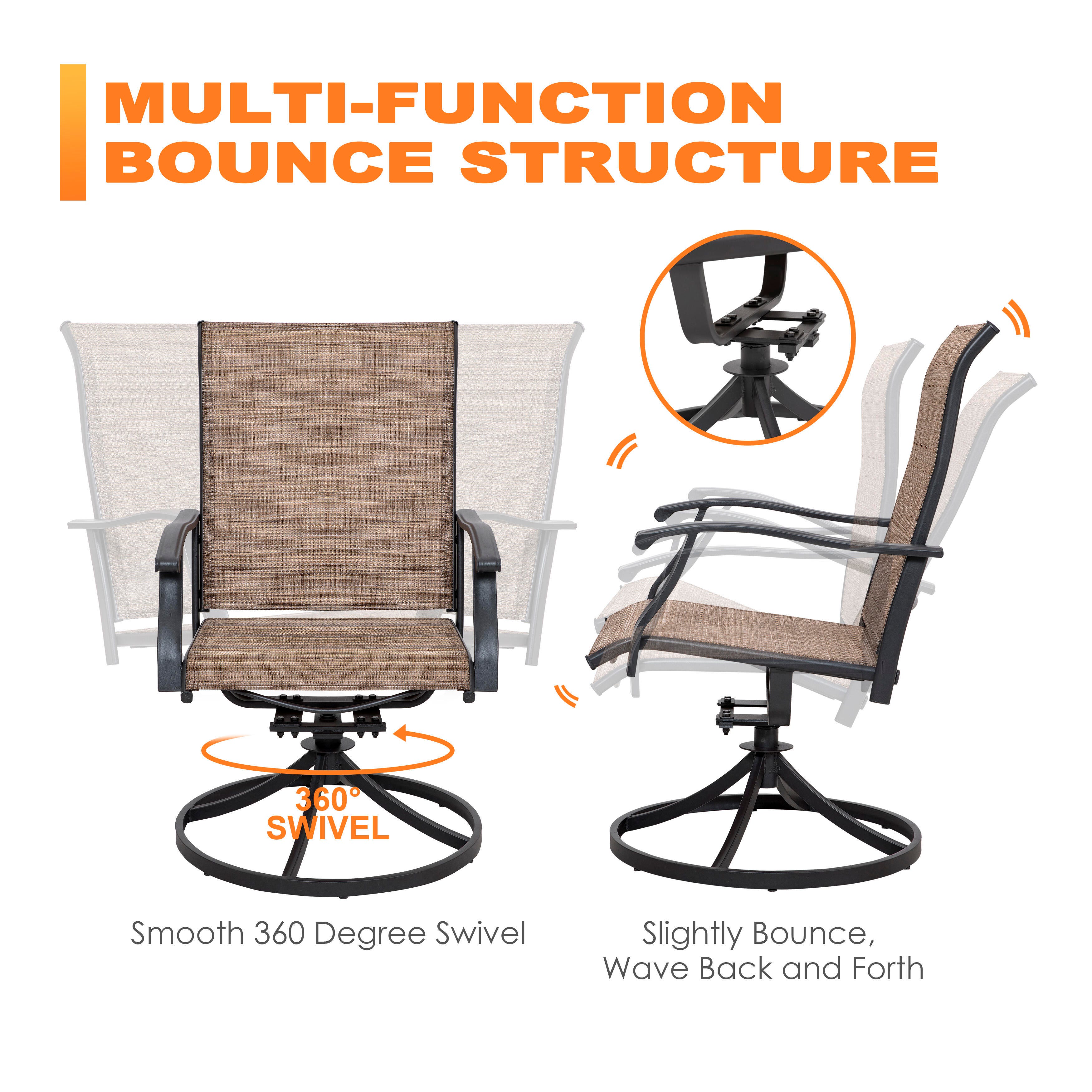 Nuu Garden Outdoor Bistro Table and 2 Chairs, , large