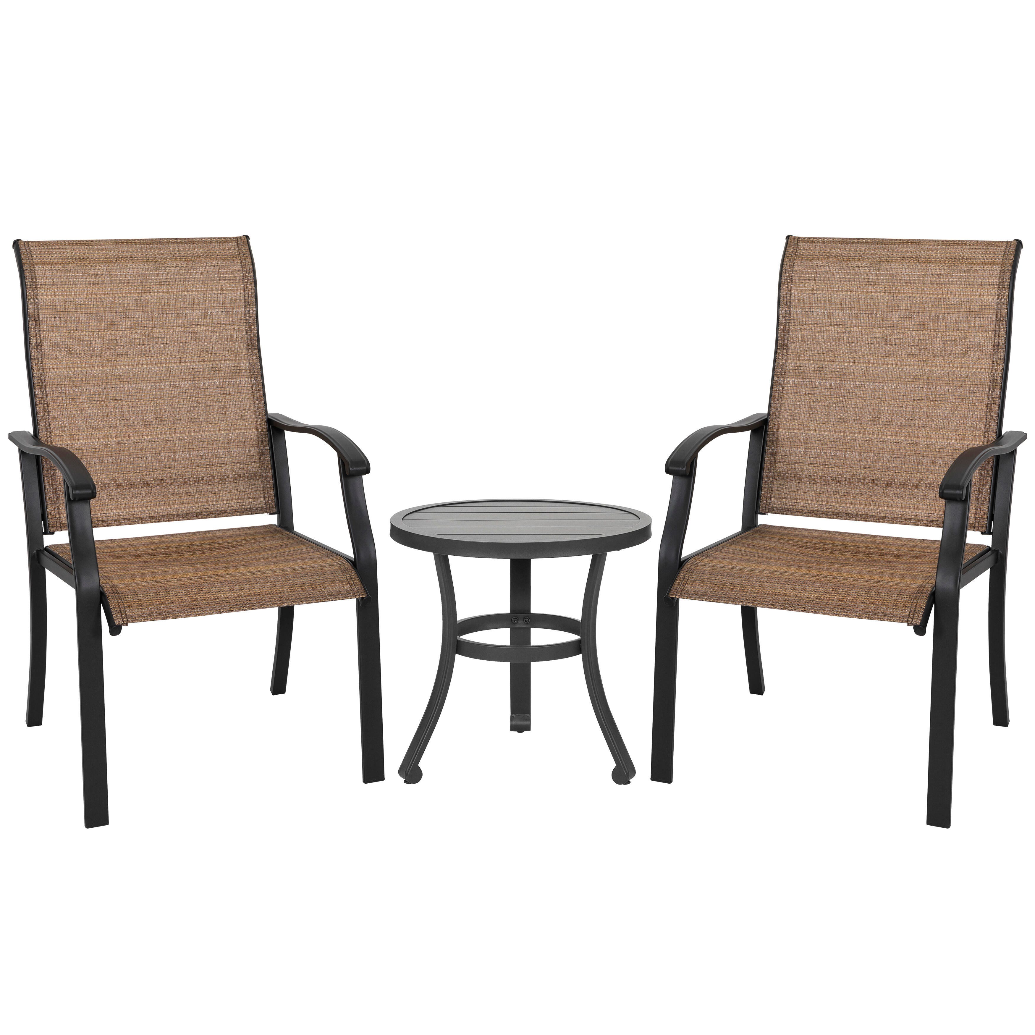 Nuu Garden Outdoor Bistro Table with 2 Chairs, , large
