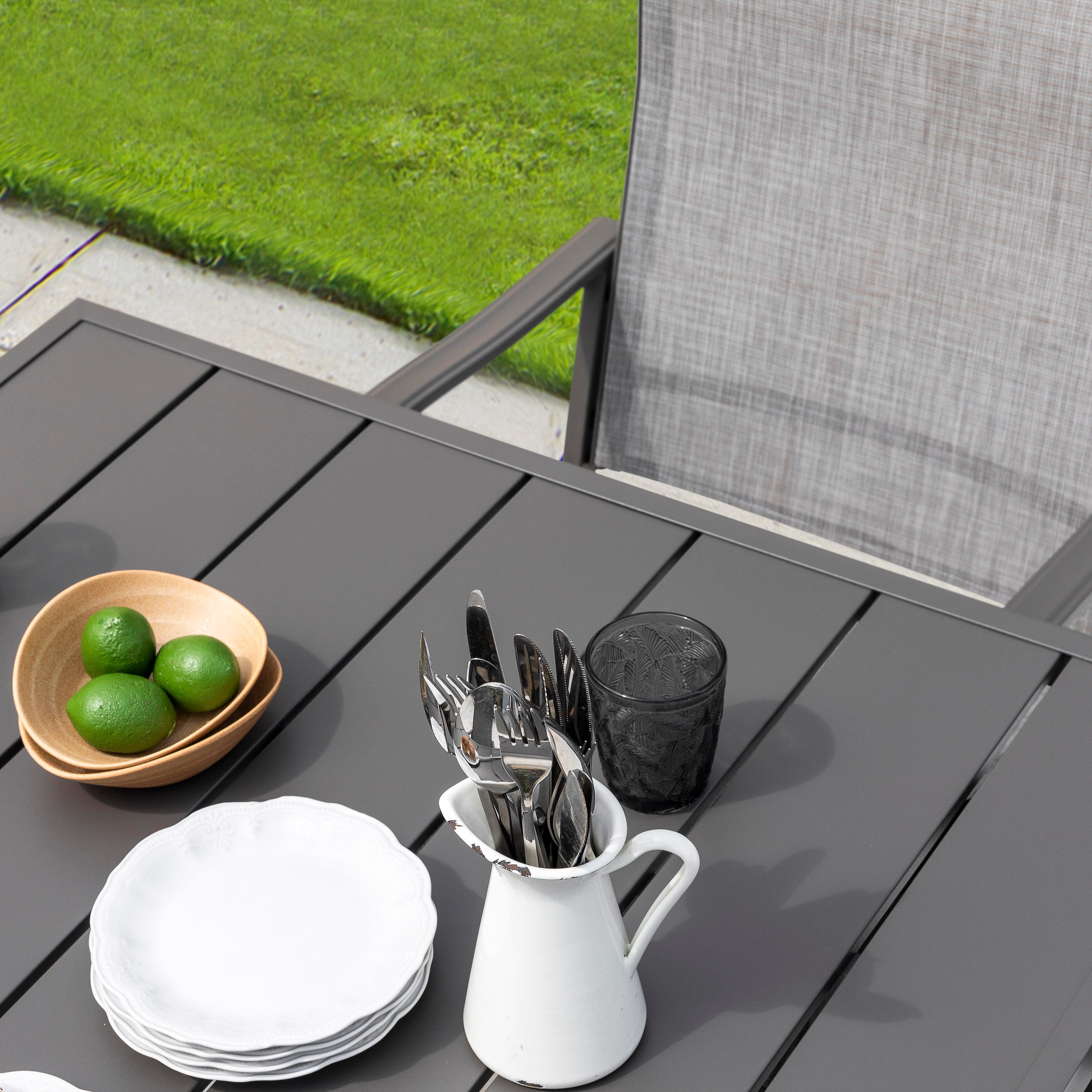 Nuu Garden Outdoor Square Dining Table and 4 Chairs, , large