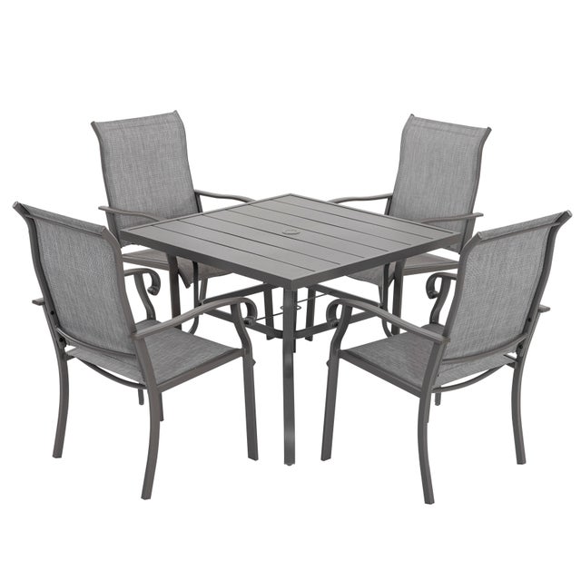 Nuu Garden Outdoor Square Dining Table and 4 Chairs