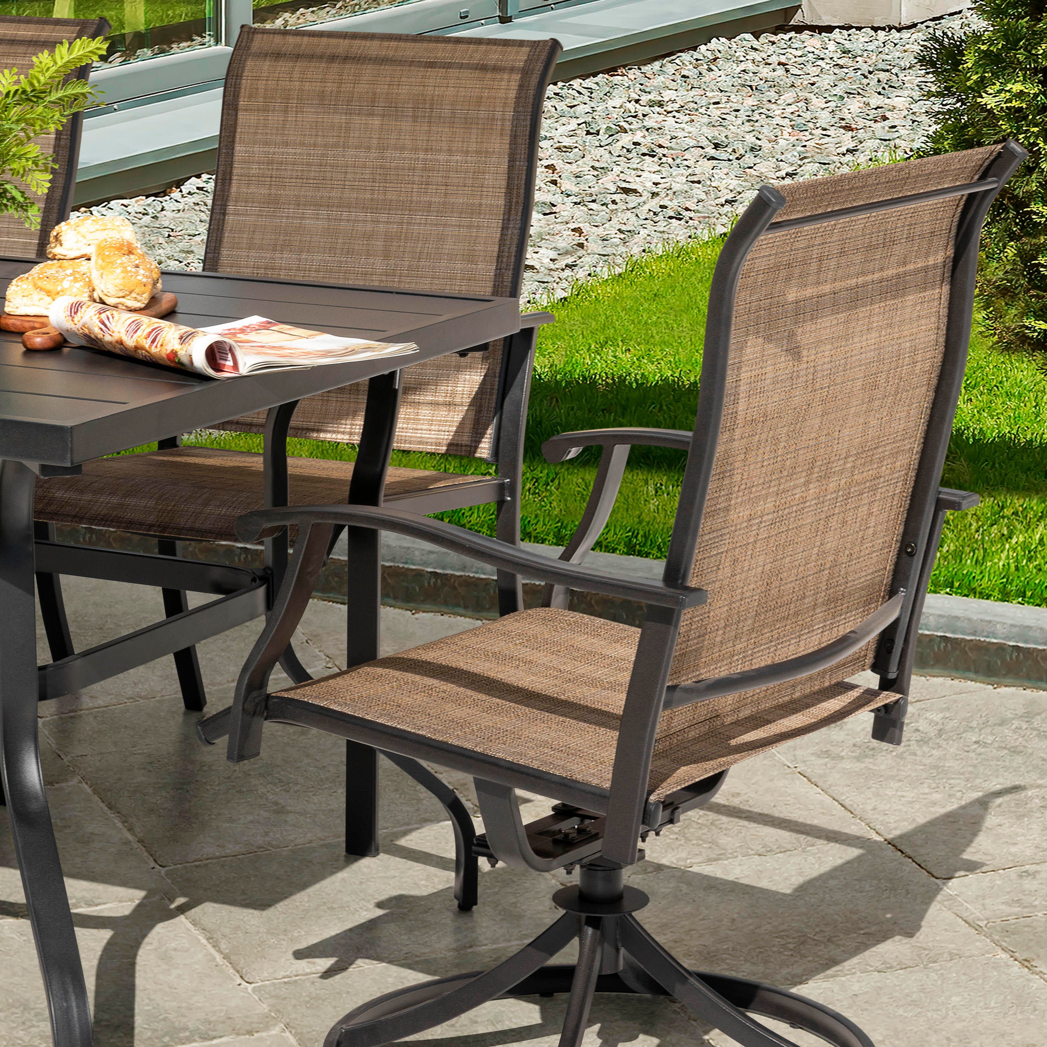 Nuu Garden Outdoor Dining Table with 6 Chairs, , large