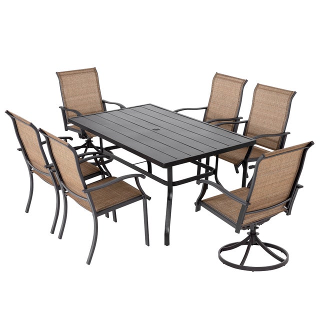 Nuu Garden Outdoor Dining Table with 6 Chairs