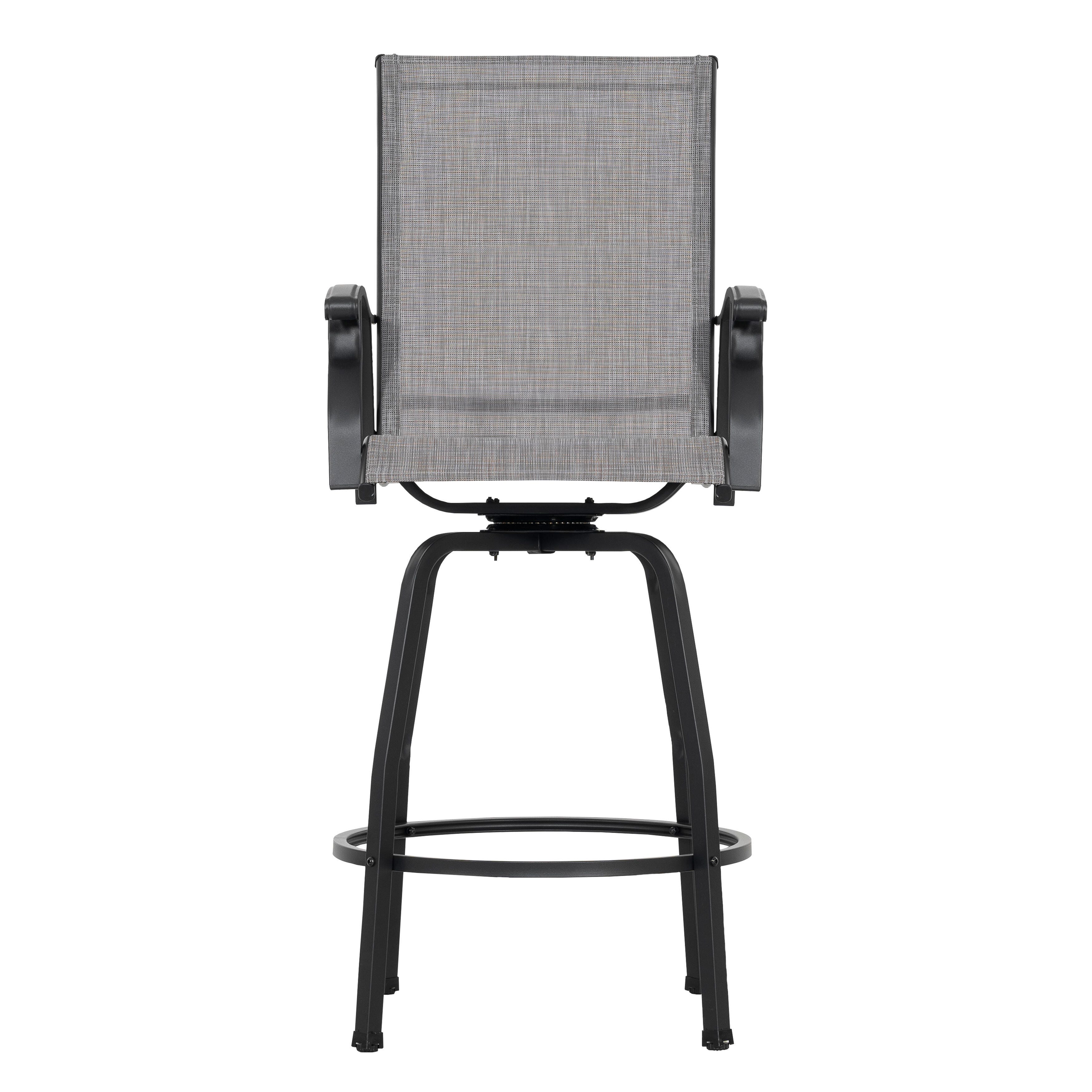 Nuu Garden Outdoor Bar Table with 2 Textilene Bar Stools, , large