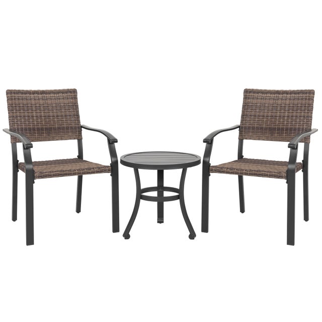 Nuu Garden Outdoor Bistro Table and 2 Chairs
