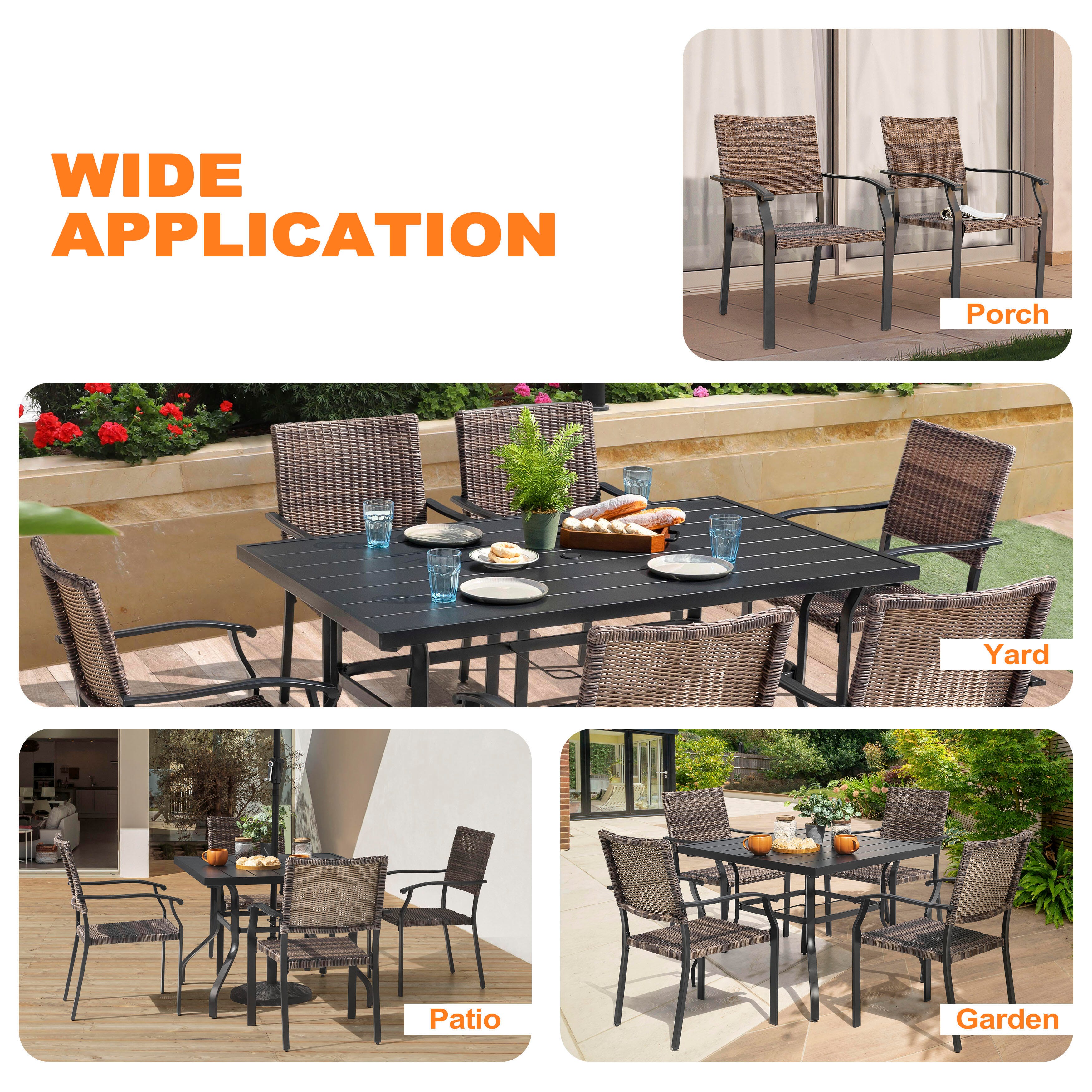 Nuu Garden Outdoor Bistro Table and 2 Chairs, , large