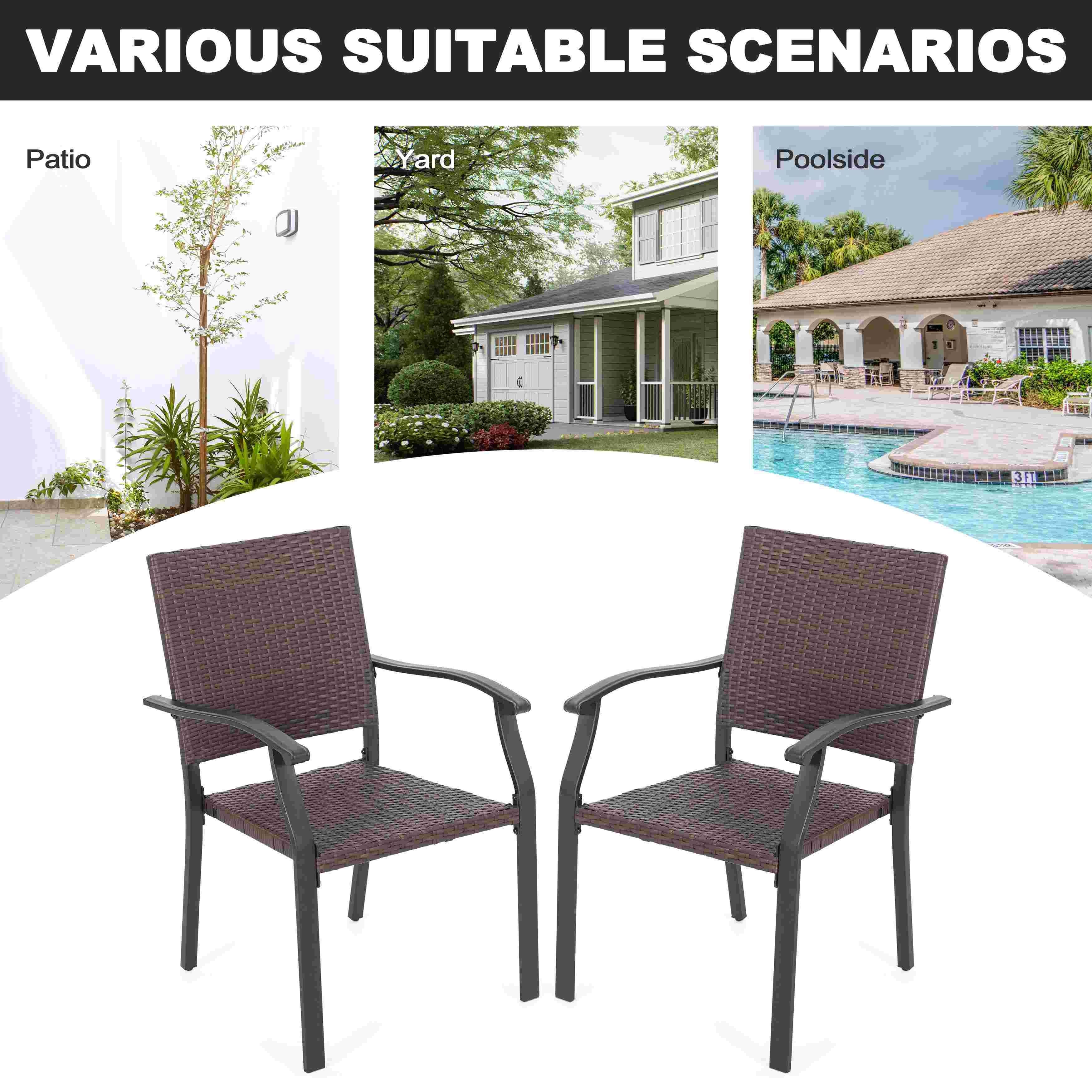 Nuu Garden Outdoor Dining Table and 6 Chairs, , large
