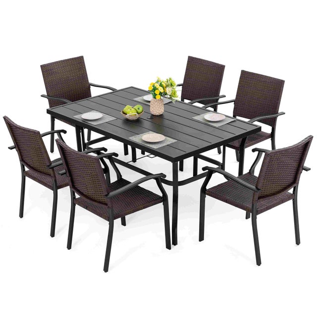 Nuu Garden Outdoor Dining Table and 6 Chairs
