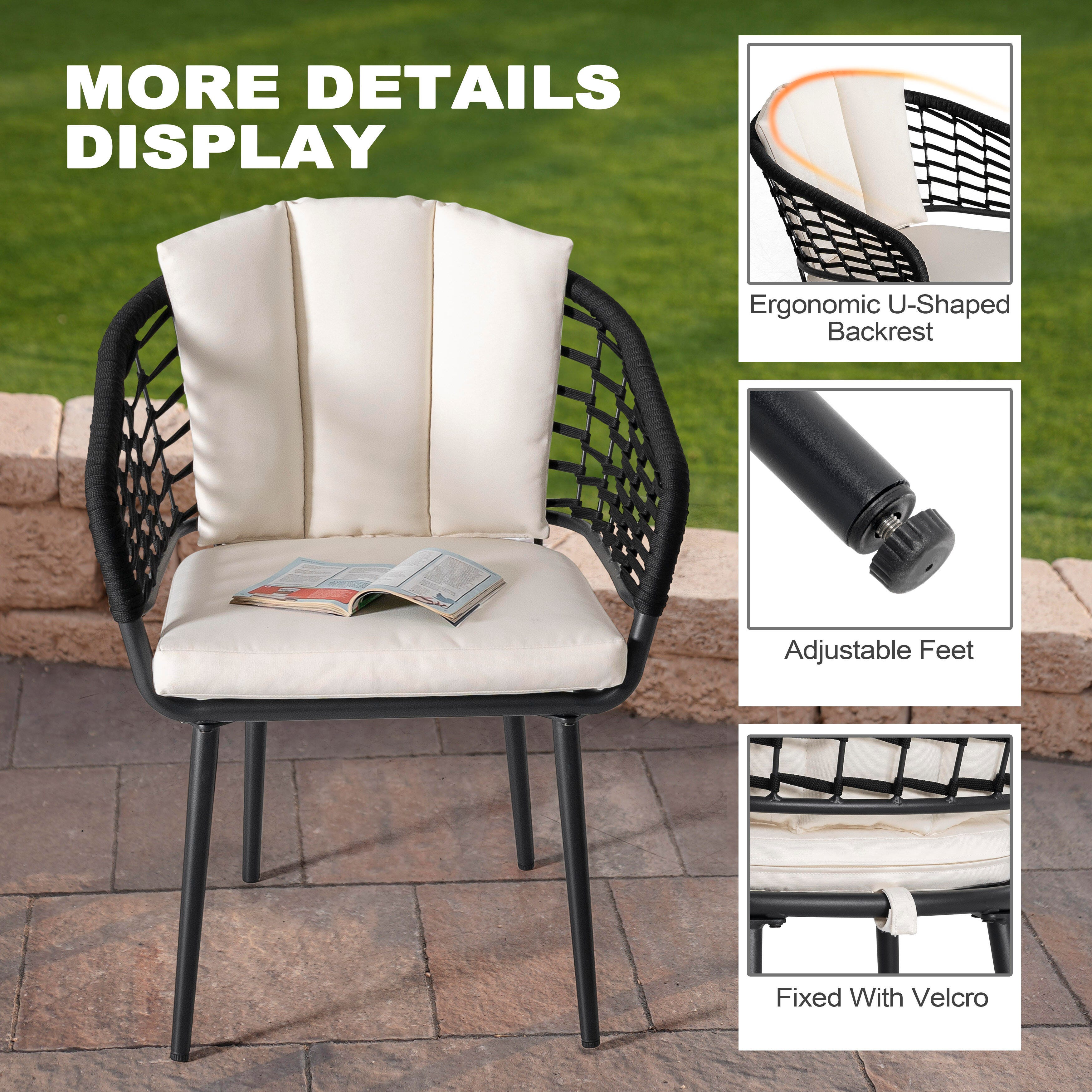Nuu Garden Outdoor Dining Table with 4 Chairs, , large