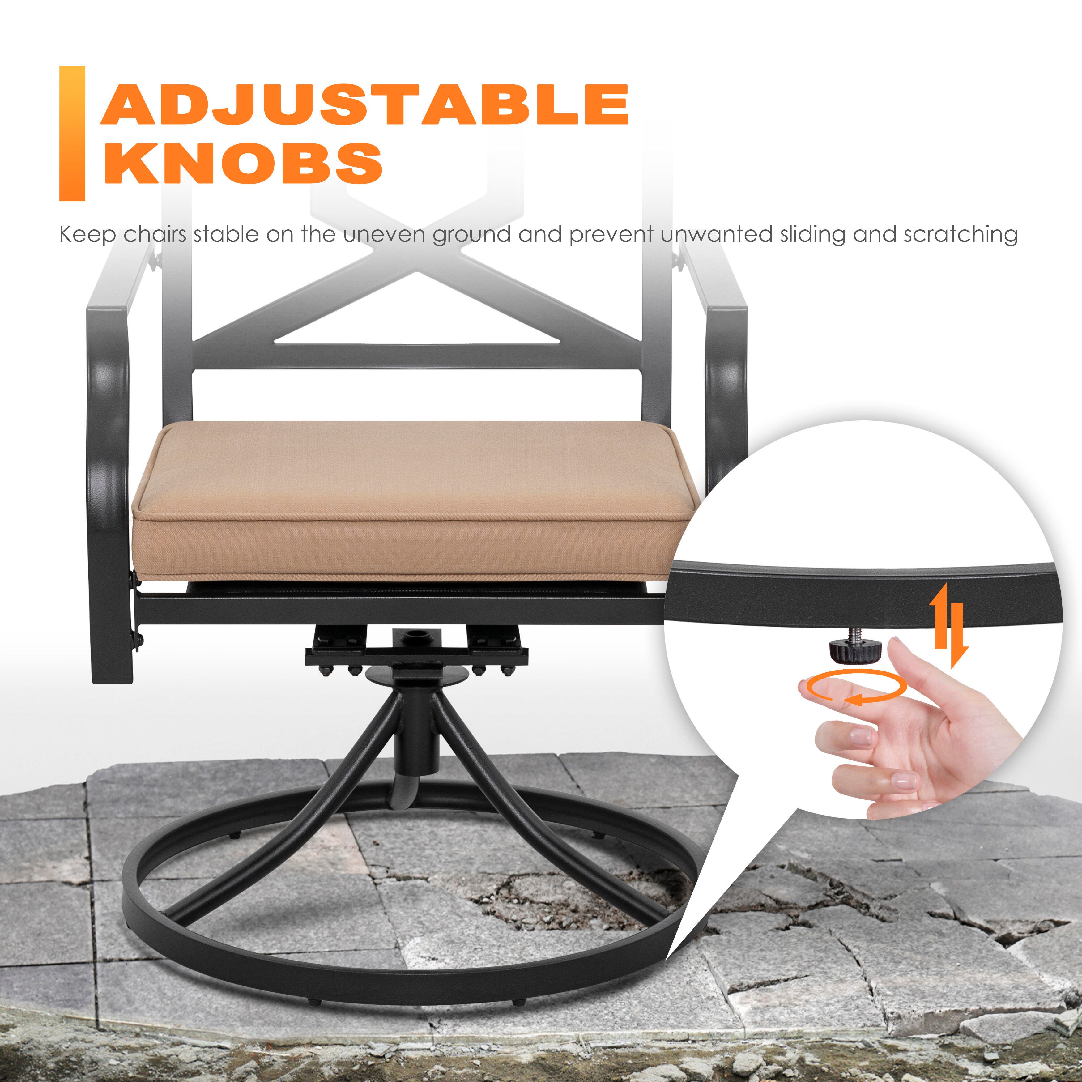 Nuu Garden Outdoor Fire Pit Table and 4 Chairs, , large