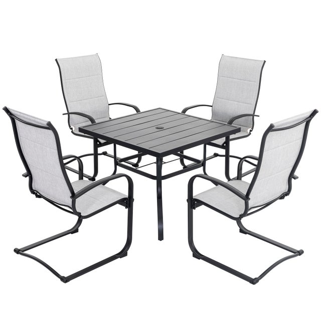 Nuu Garden Outdoor Modular Dining Table and 4 Chairs