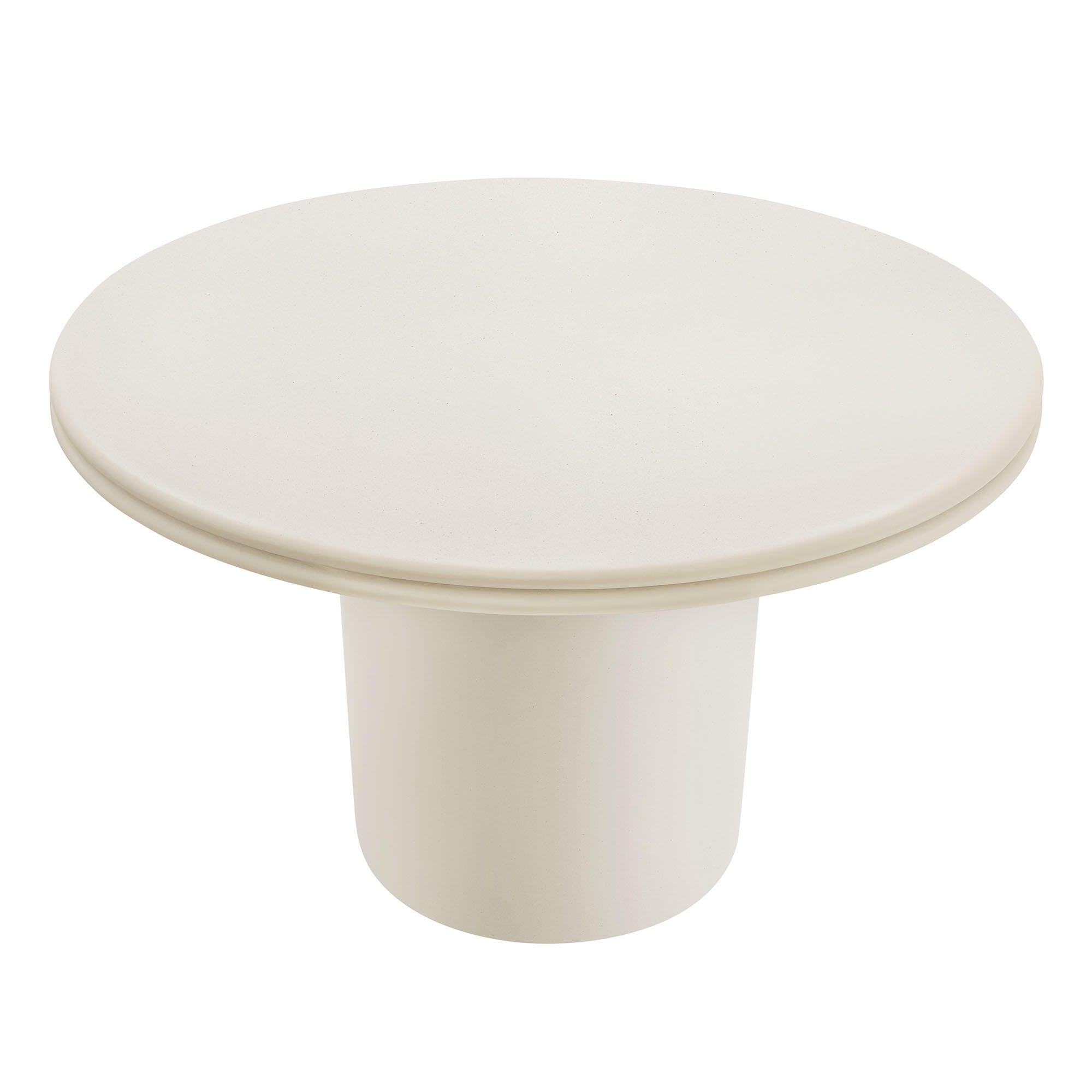 Modway Brion Outdoor Dining Table, White, large