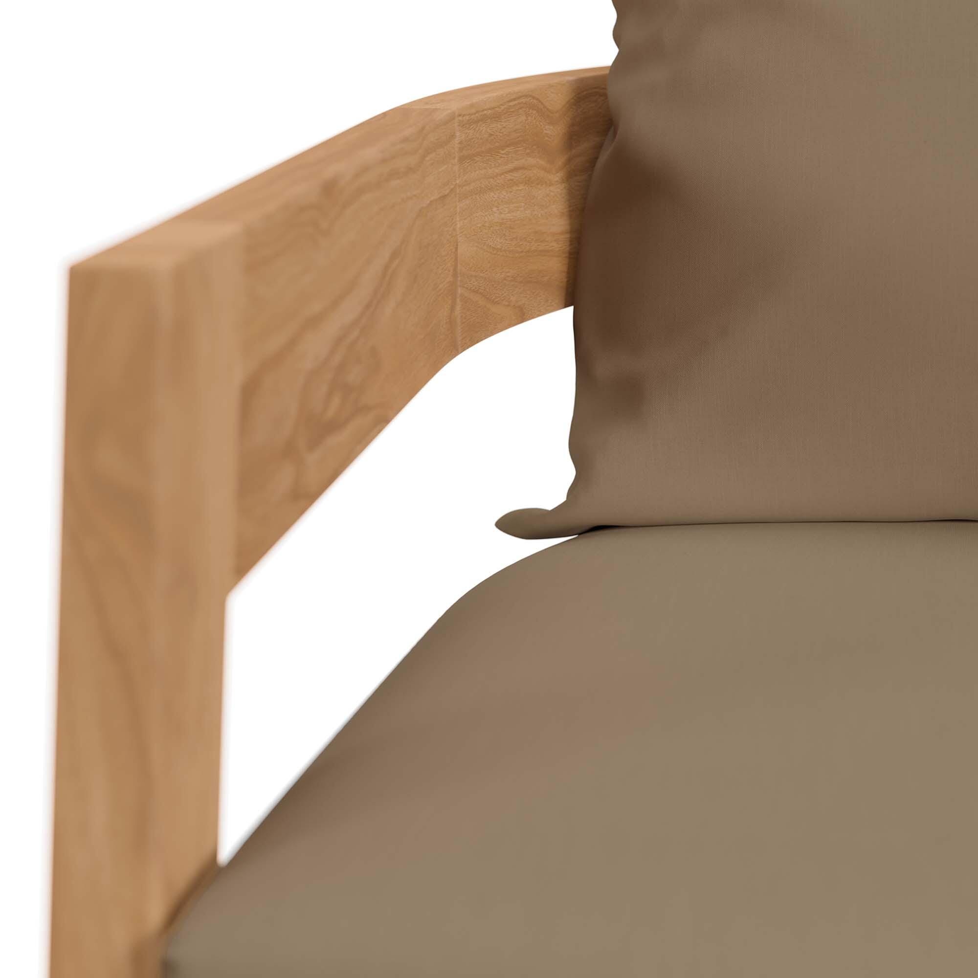 Modway Brisbane Outdoor Side Table and 2 Chairs, Natural/Light Brown, large