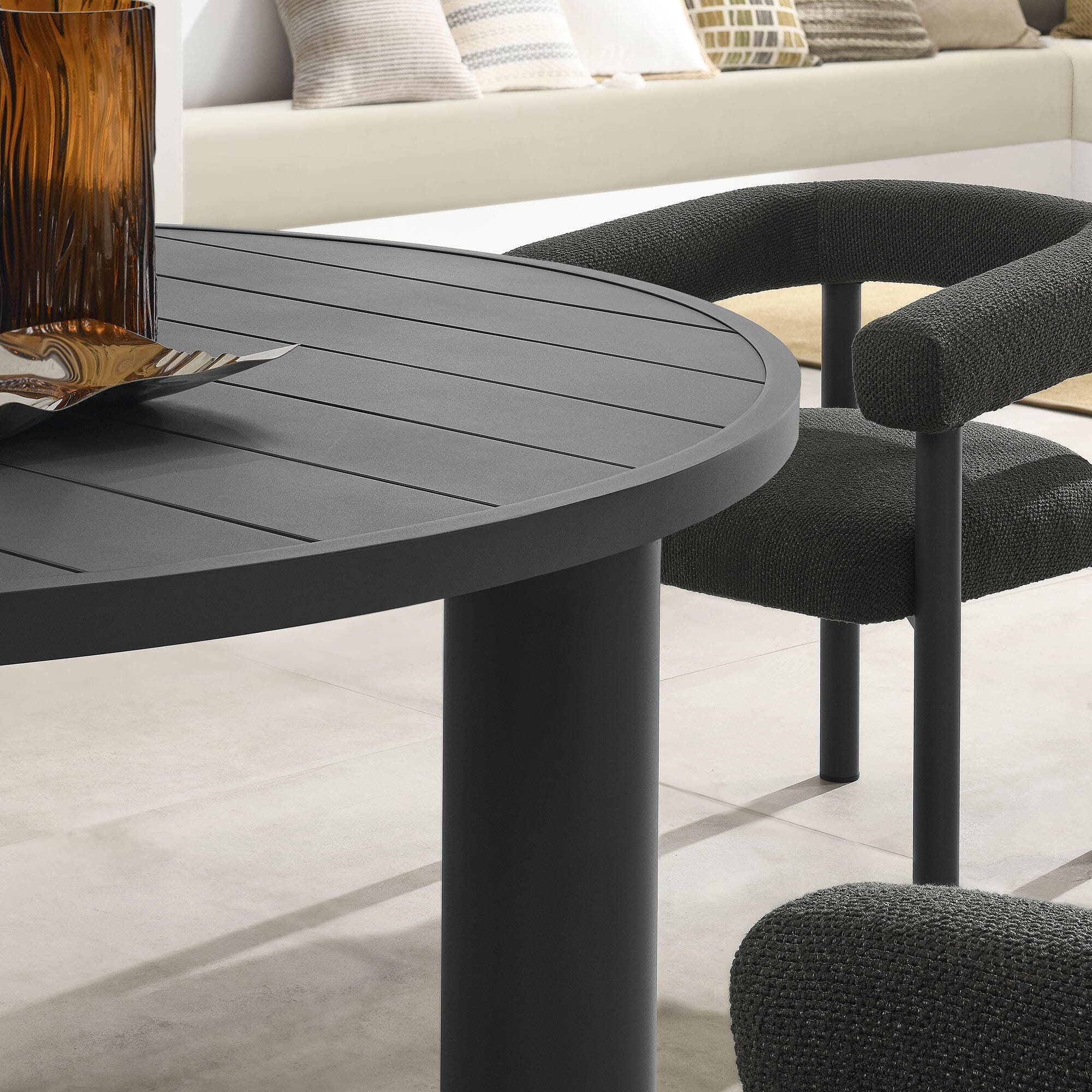 Modway Nautica Outdoor Dining Table and 4 Chairs, , large