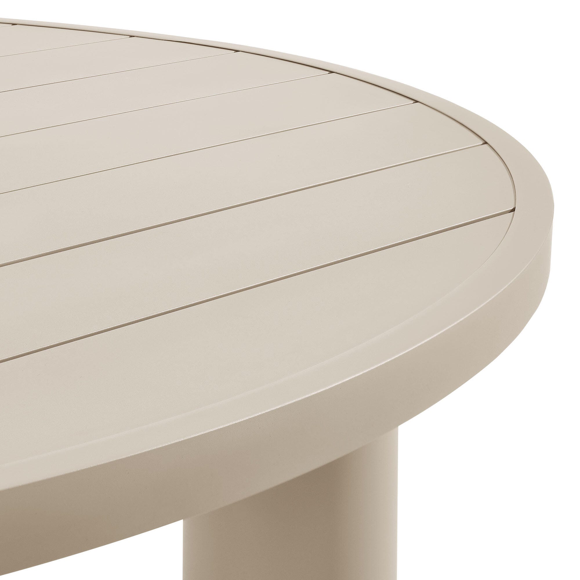 Modway Nautica Outdoor Dining Table, Taupe, large