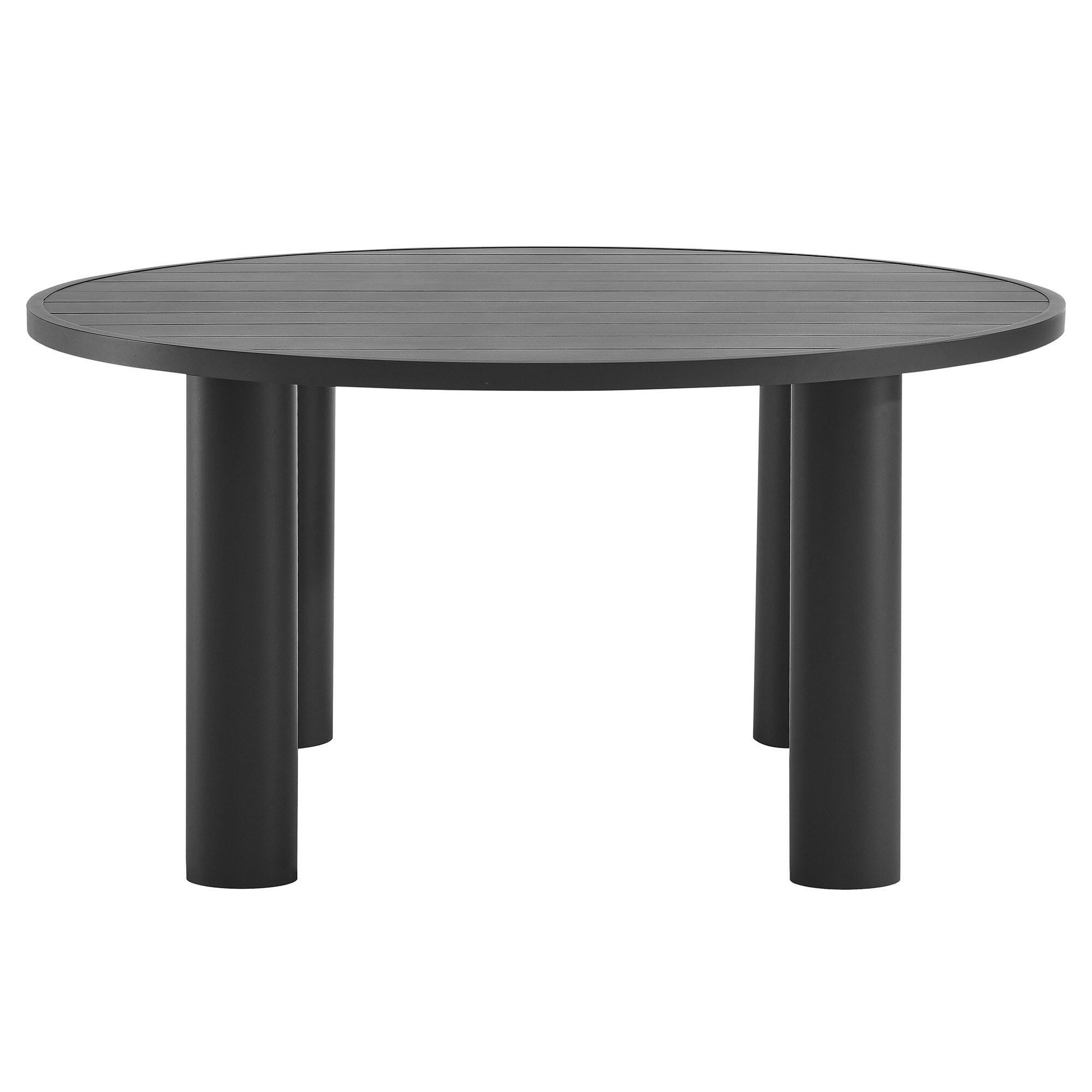 Modway Nautica Outdoor Dining Table, Graphite, large