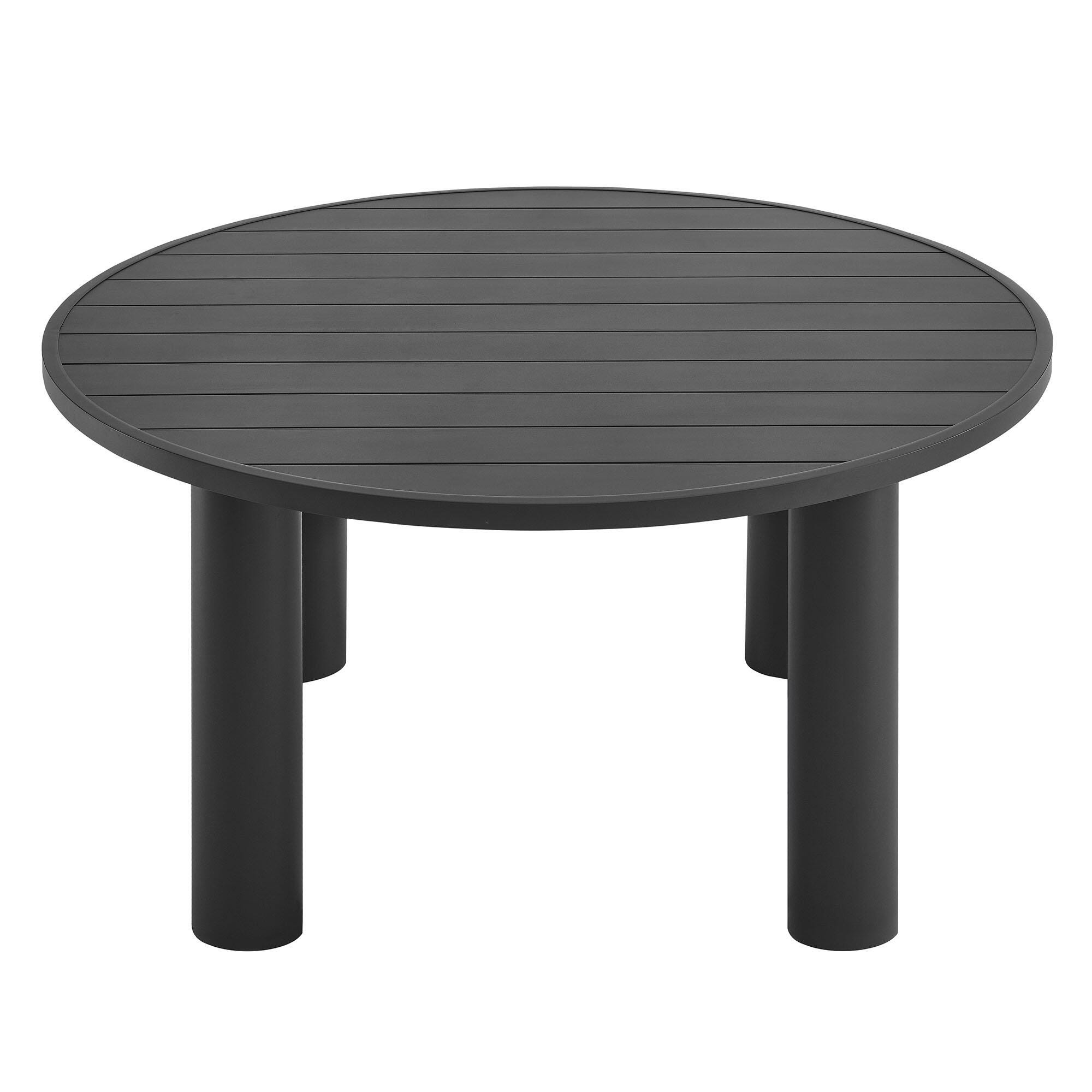 Modway Nautica Outdoor Dining Table, Graphite, large