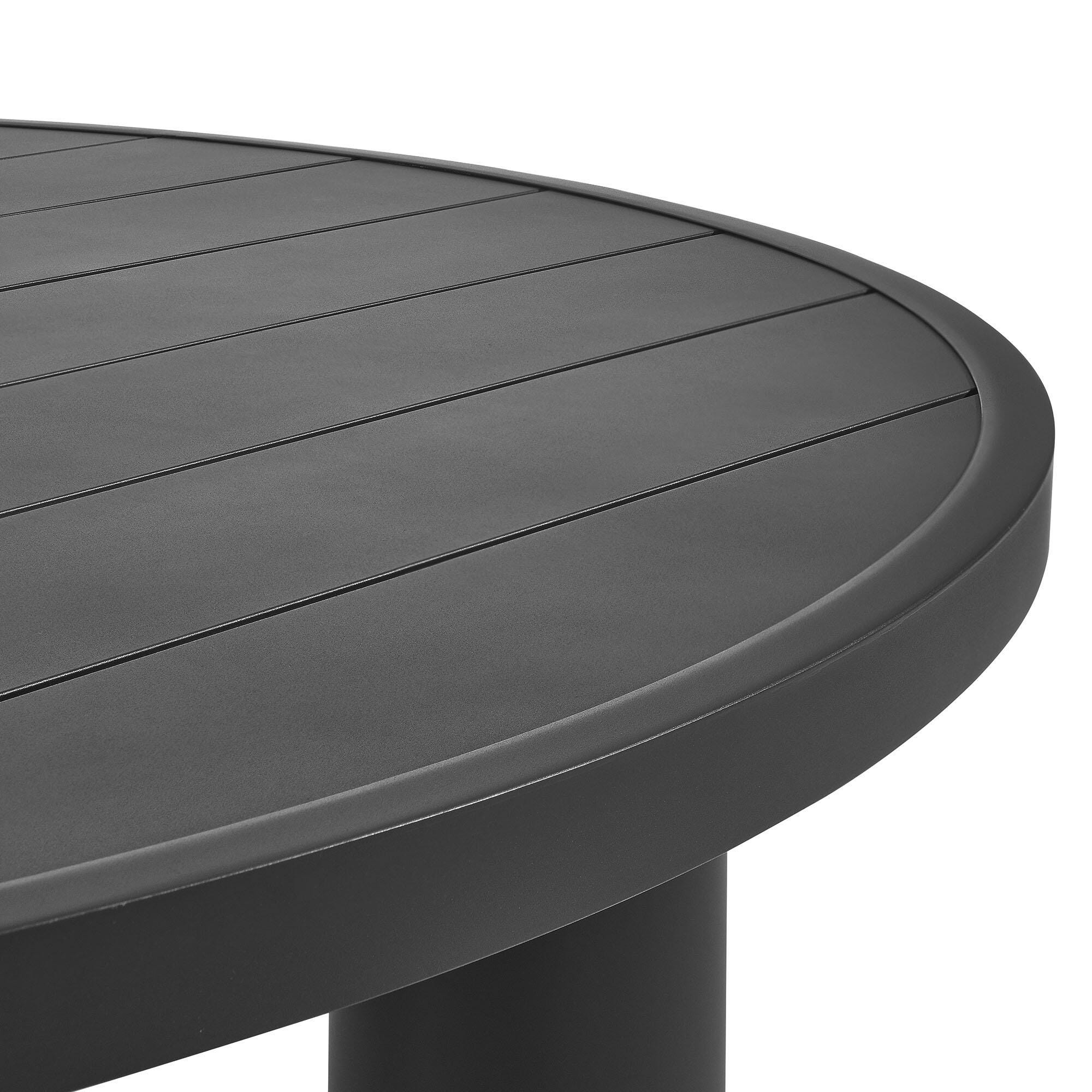 Modway Nautica Outdoor Dining Table, Graphite, large