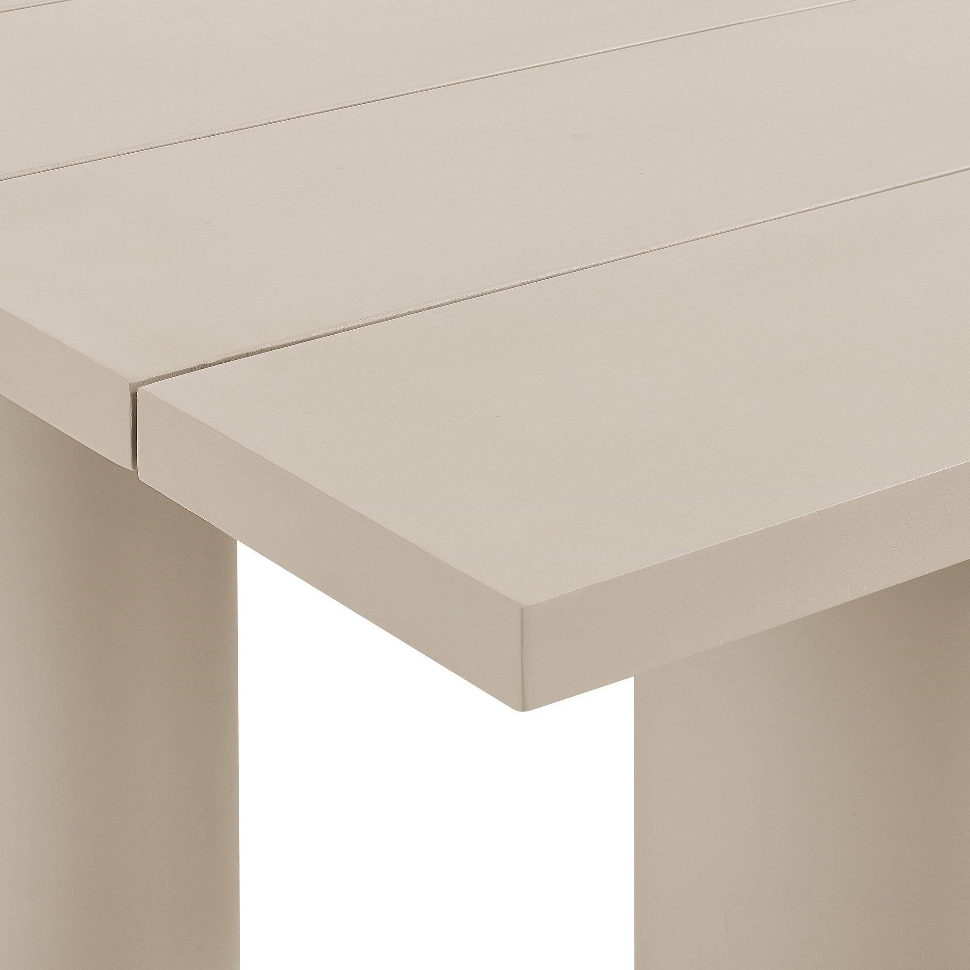 Modway Nautica Rectangular Outdoor Dining Table, Taupe, large