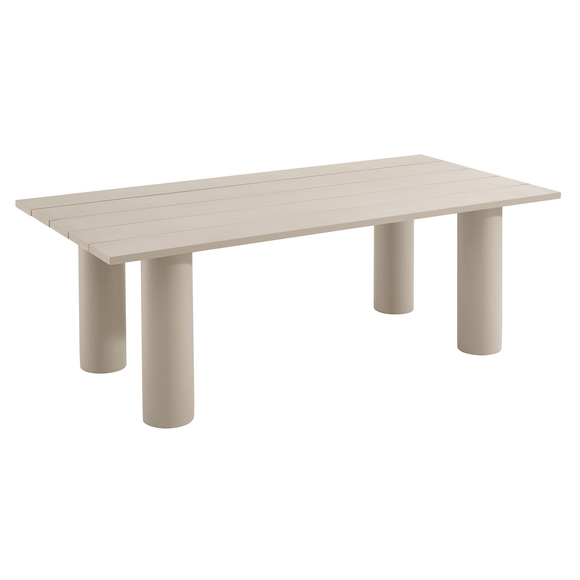 Modway Nautica Rectangular Outdoor Dining Table, Taupe, large