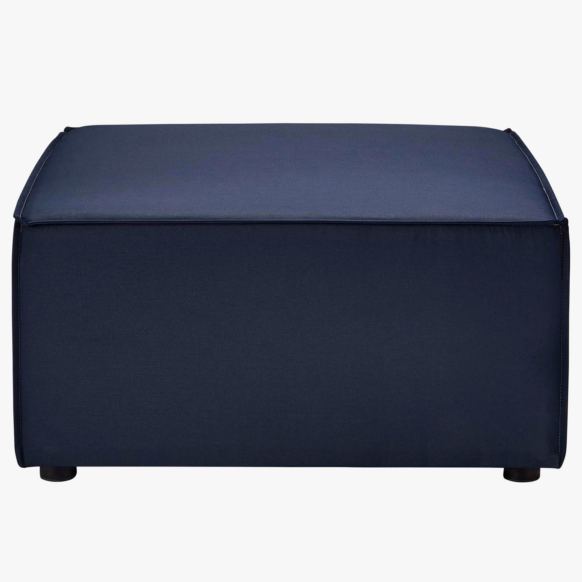 Modway Saybrook 10-Piece Outdoor Sectional, Navy, large