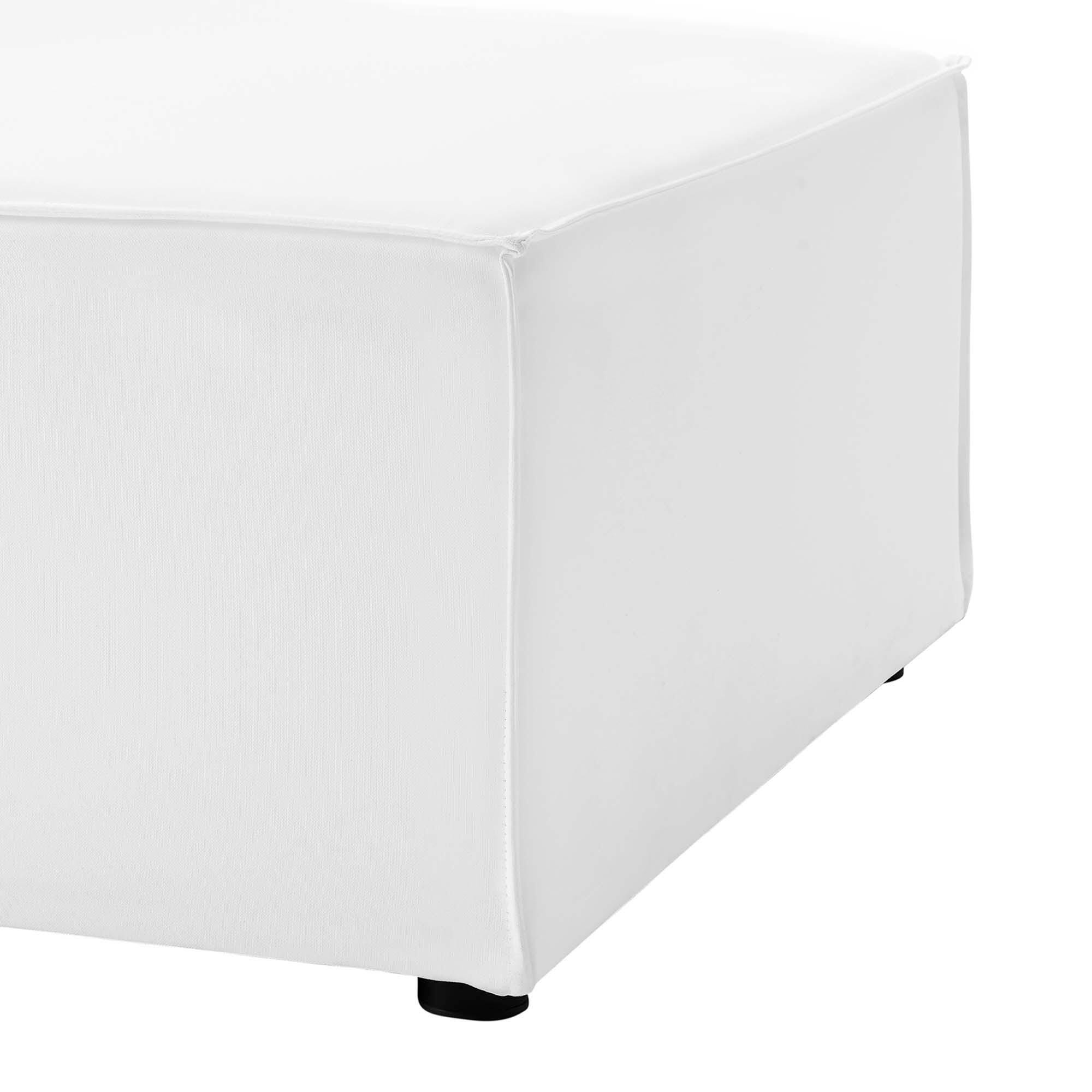 Modway Saybrook 3-Piece Outdoor Sectional, White, large