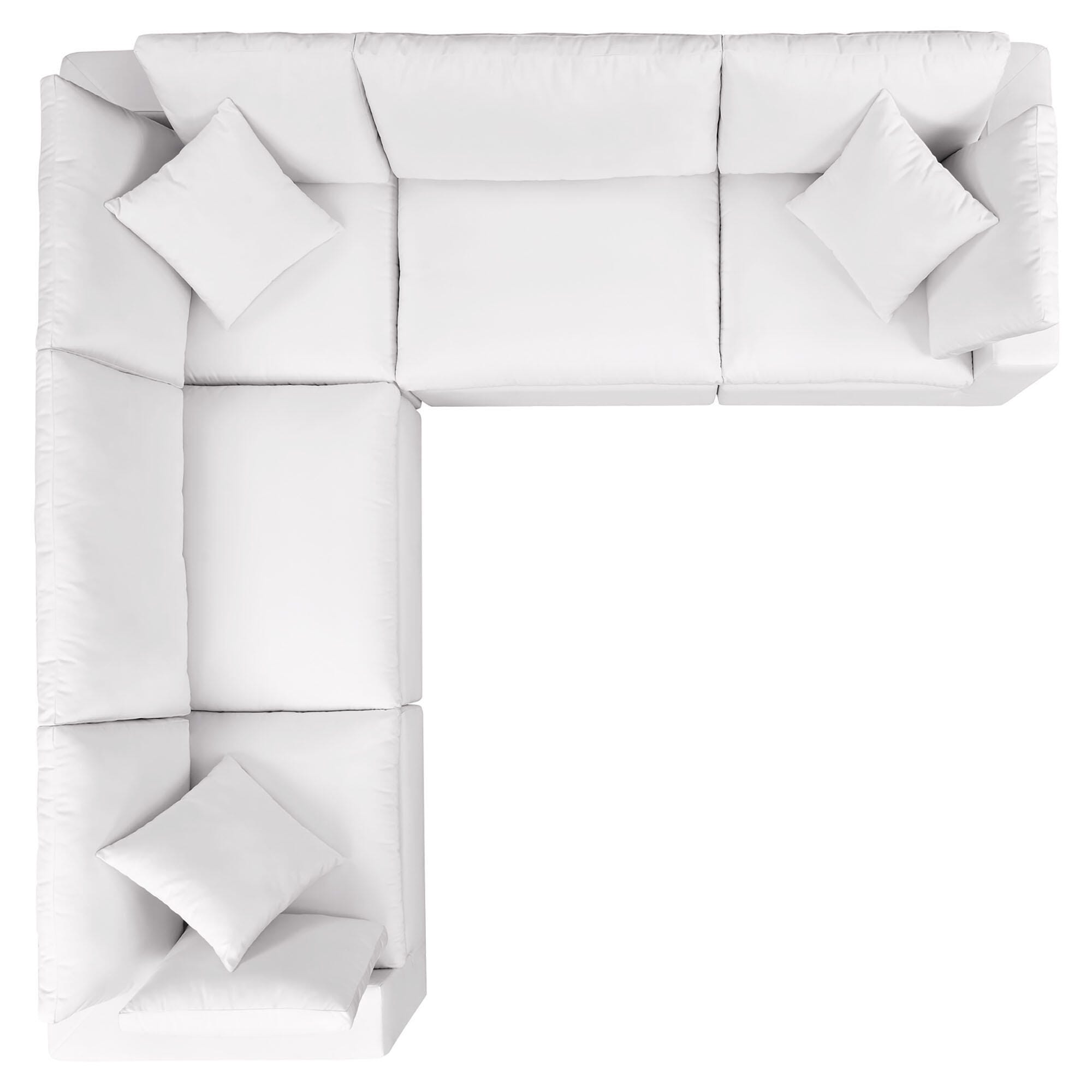 Modway Commix 5-Piece Outdoor Sectional, , large