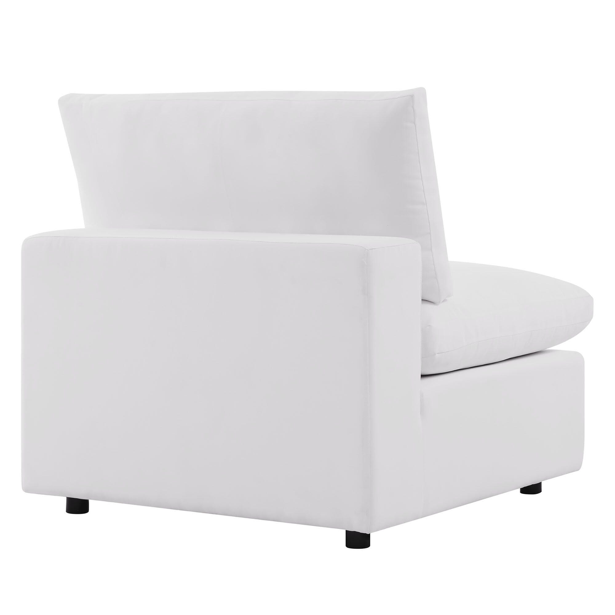 Modway Commix 5-Piece Outdoor Sectional, White, large