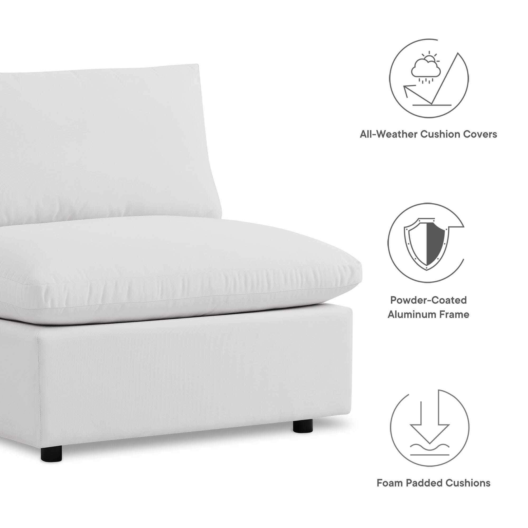 Modway Commix 5-Piece Outdoor Sectional, , large