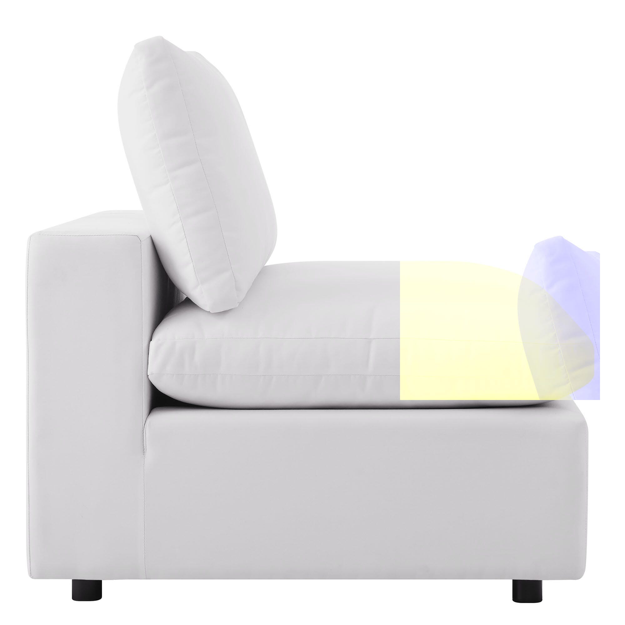 Modway Commix 5-Piece Outdoor Sectional, , large