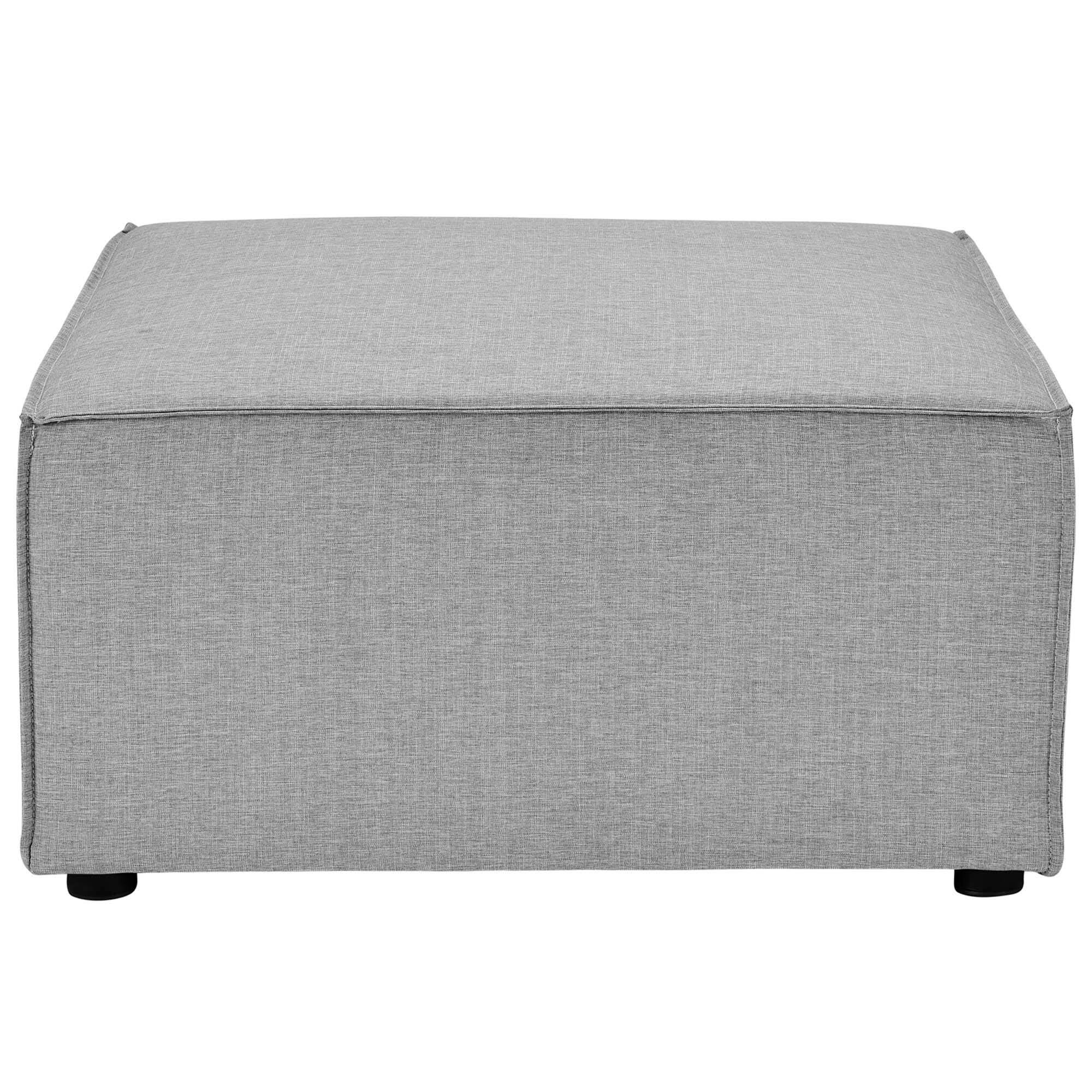 Modway Saybrook 5-Piece Outdoor Sectional, Gray, large